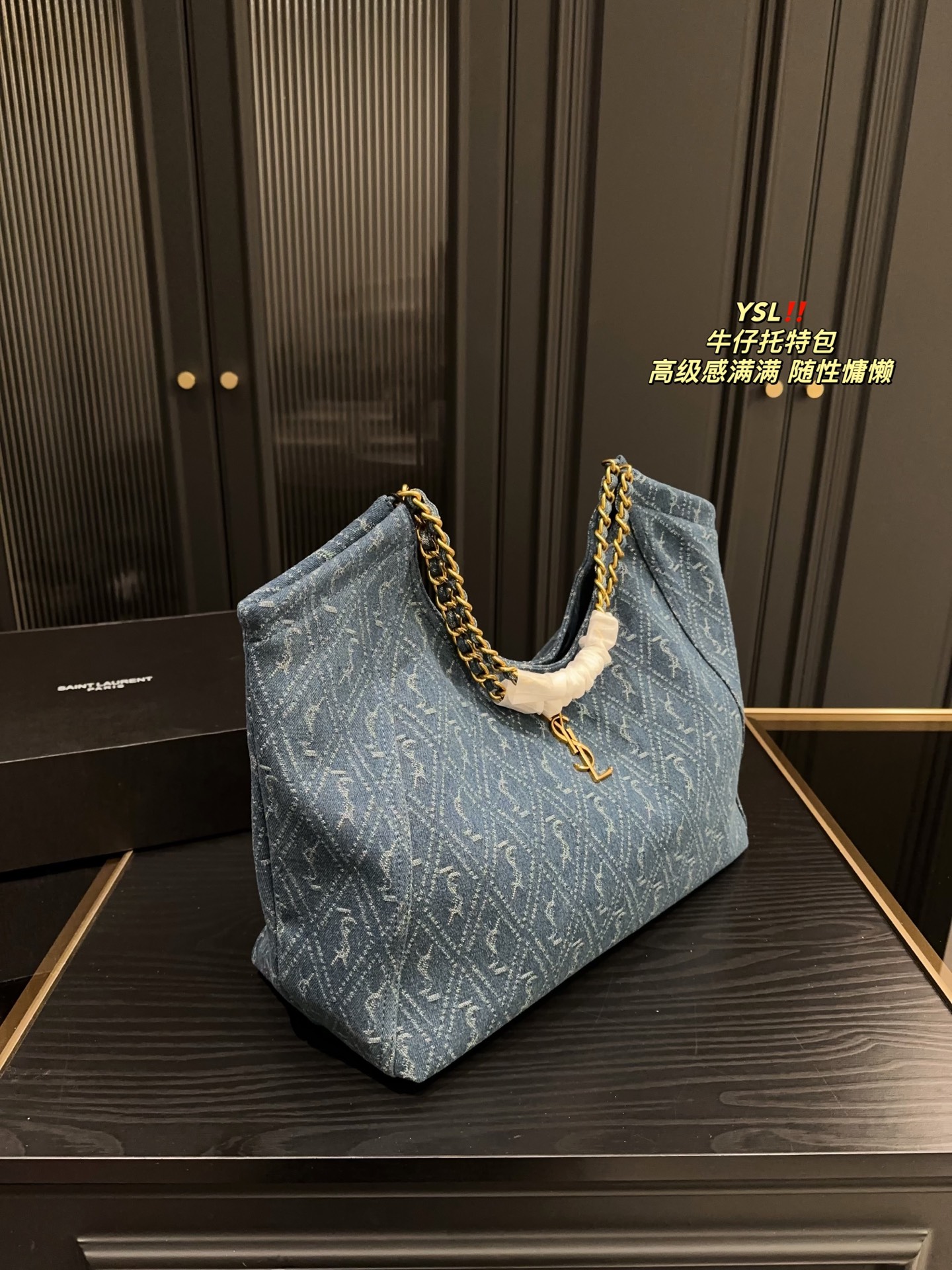 Y new arrival denim tote bag size: 39*35 cm