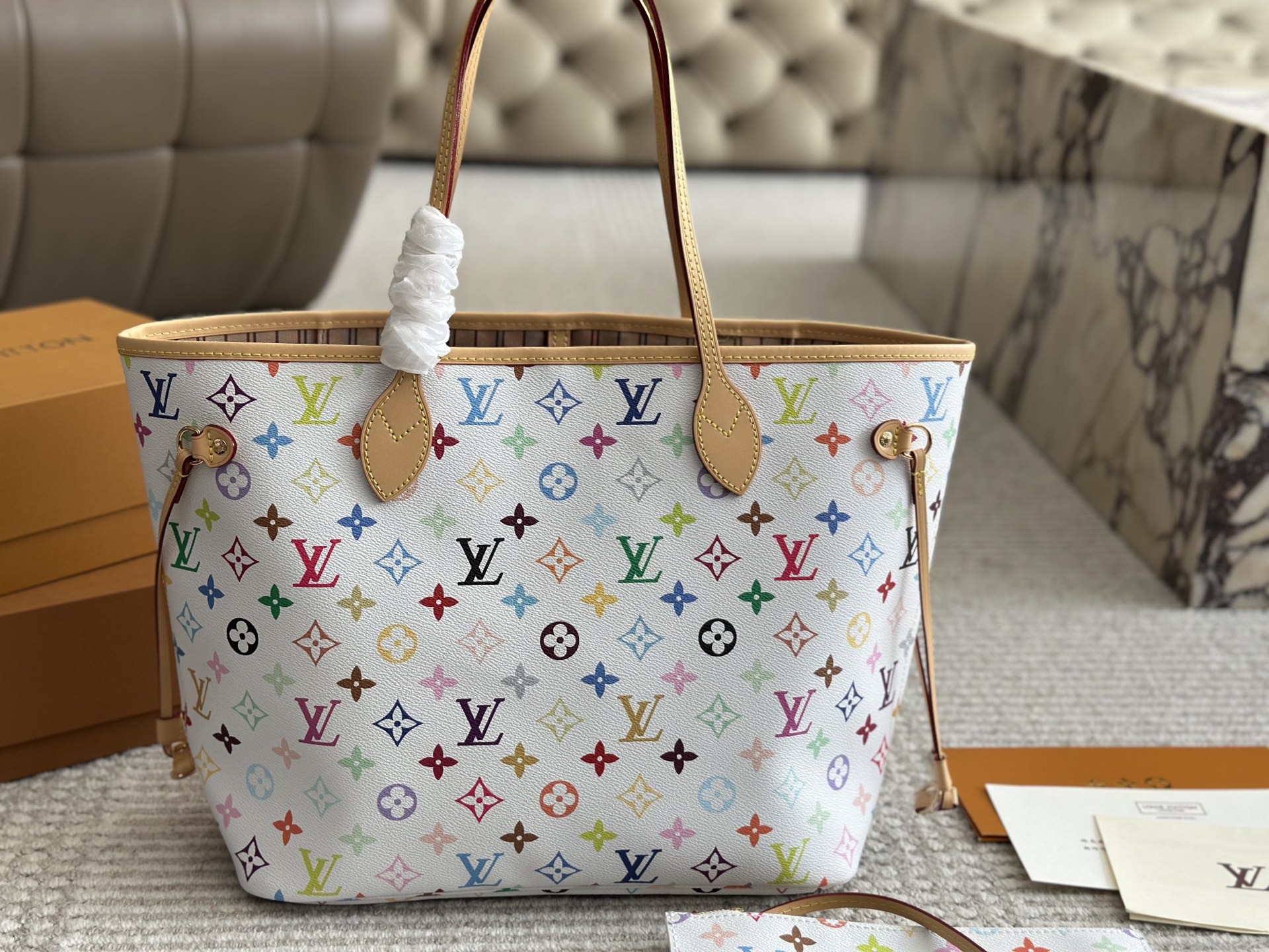 Louis new arrival neverfull N41605 bag size: 32*29*17 cm