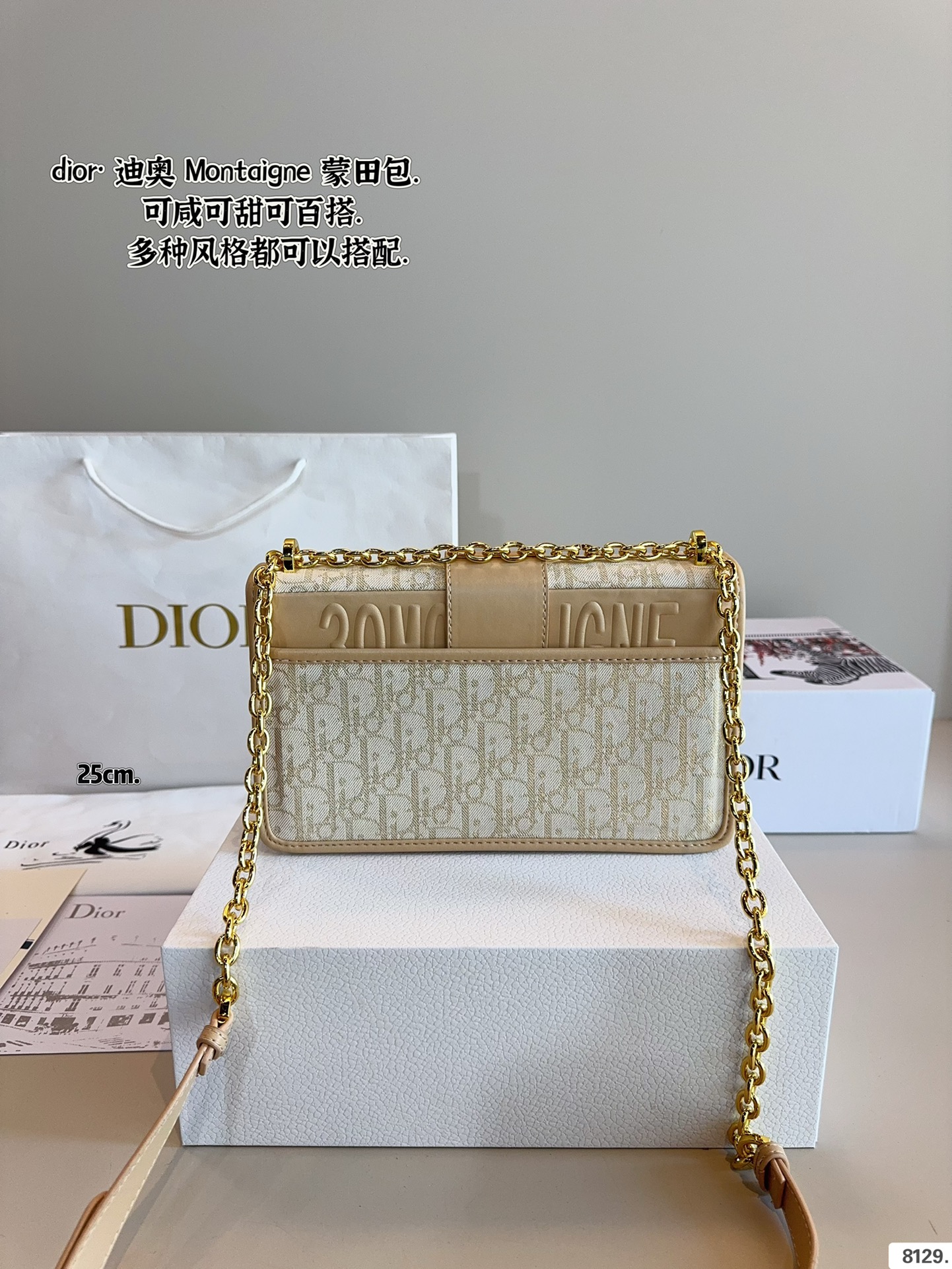D new arrival Montaigne bag size: 25/21cm