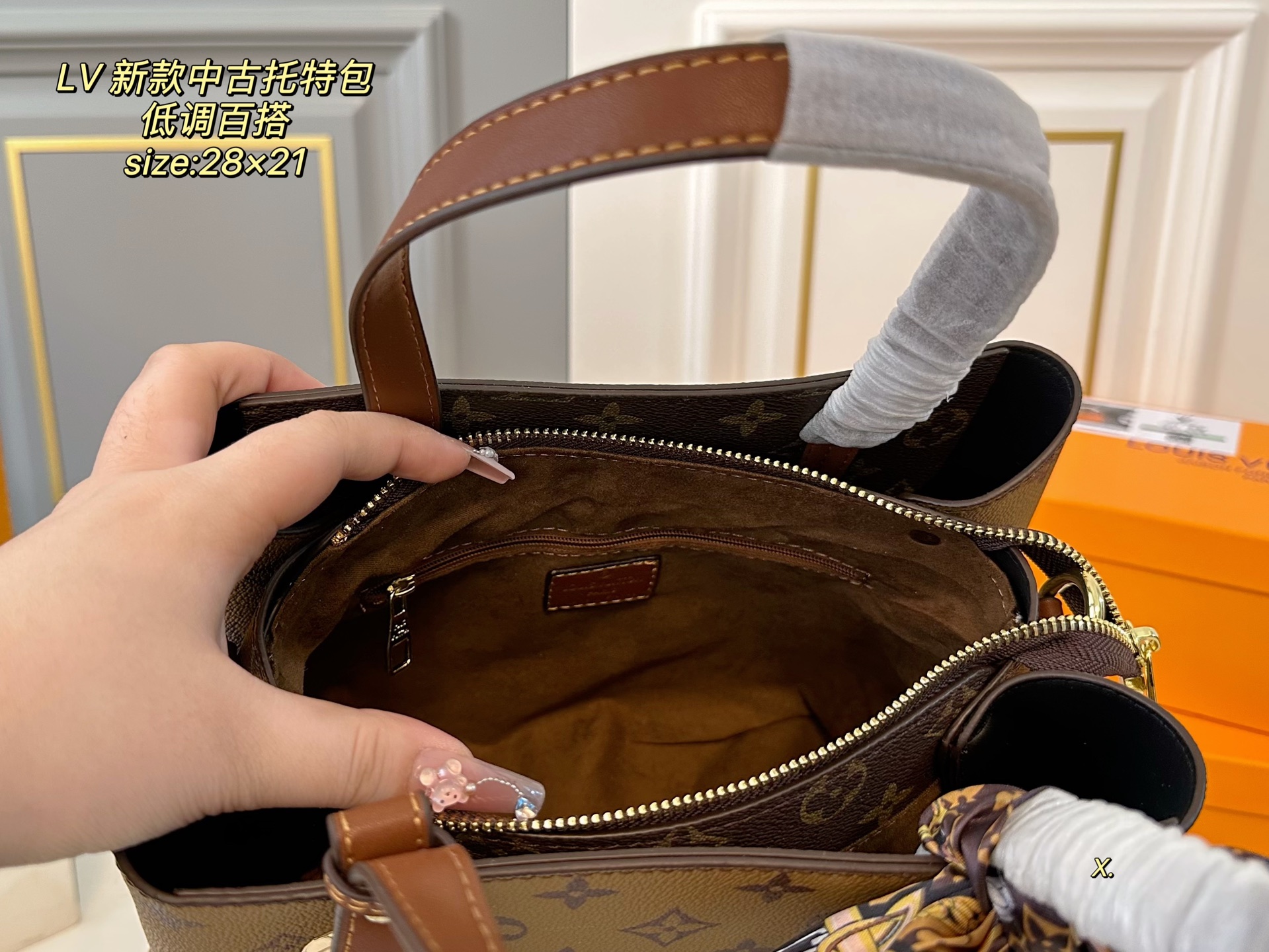 Louis new arrival vintage tote bag size:28*21 cm