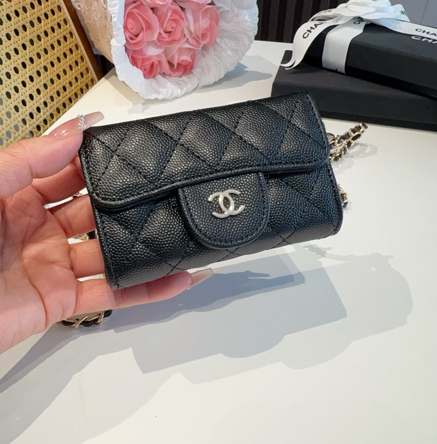 Cc new arrival chain  wallet size: chain 11*7.5*2cm