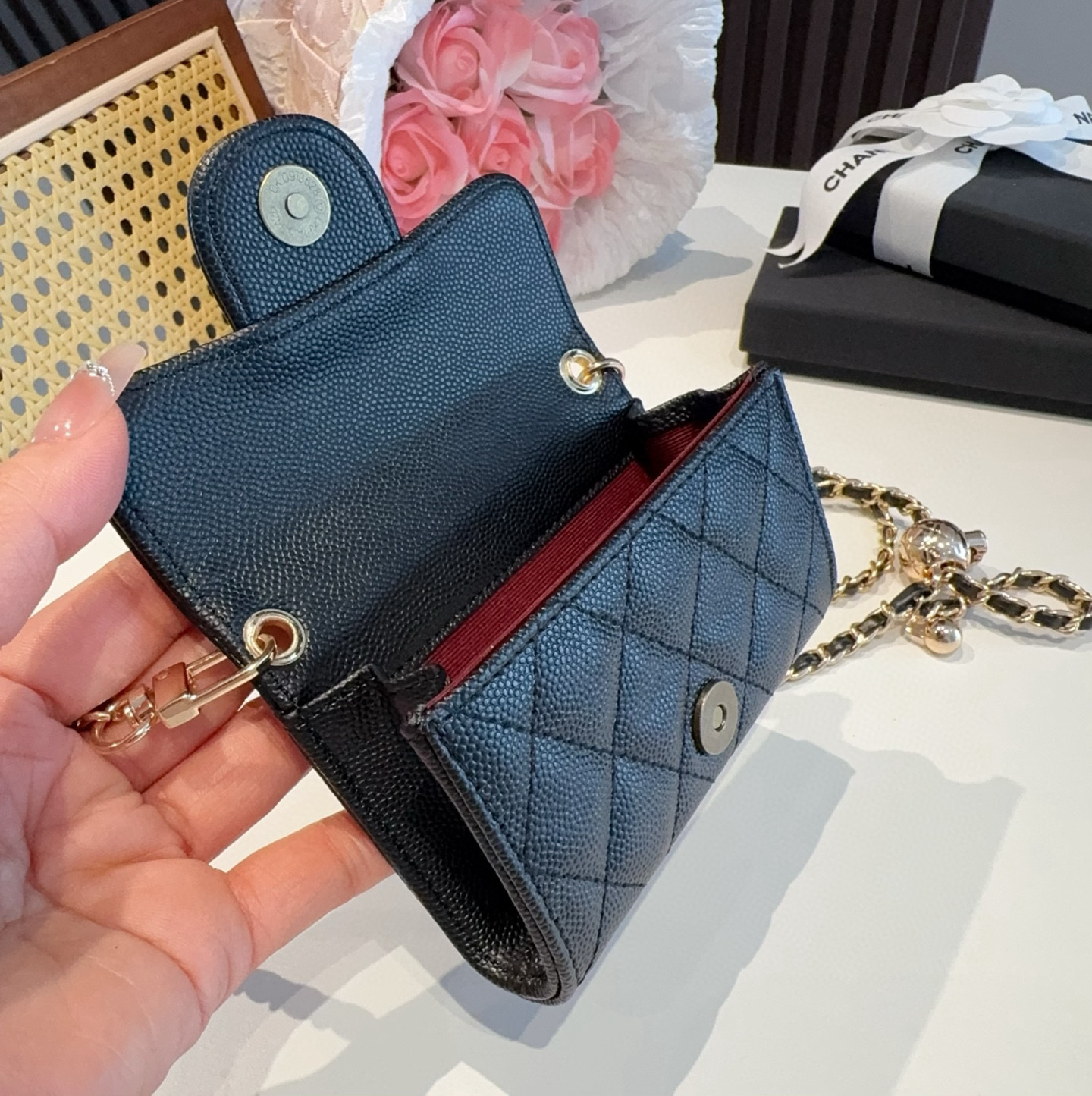 Cc new arrival chain  wallet size: chain 11*7.5*2cm