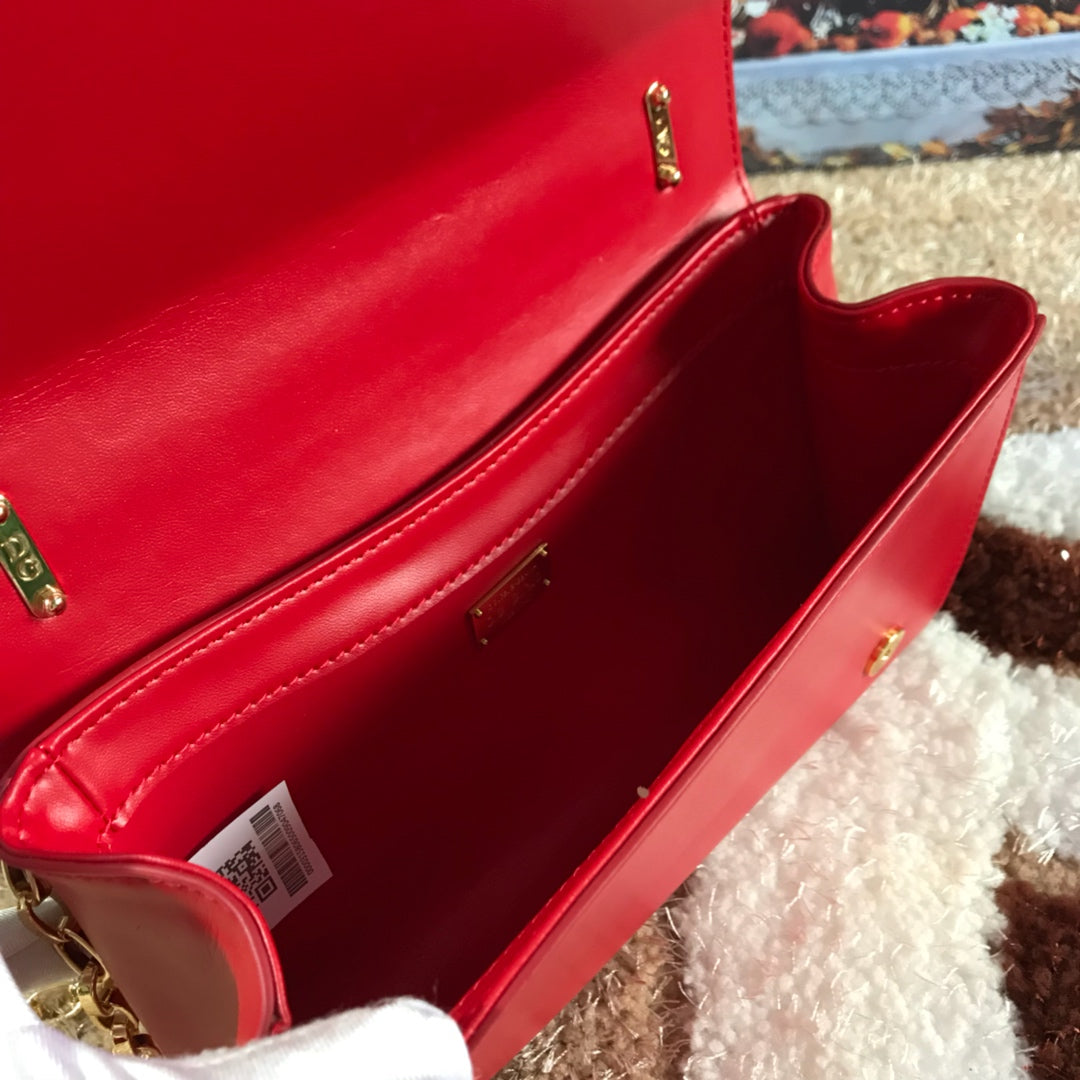 D AND G Girls Phone Bag In Smooth Calfskin