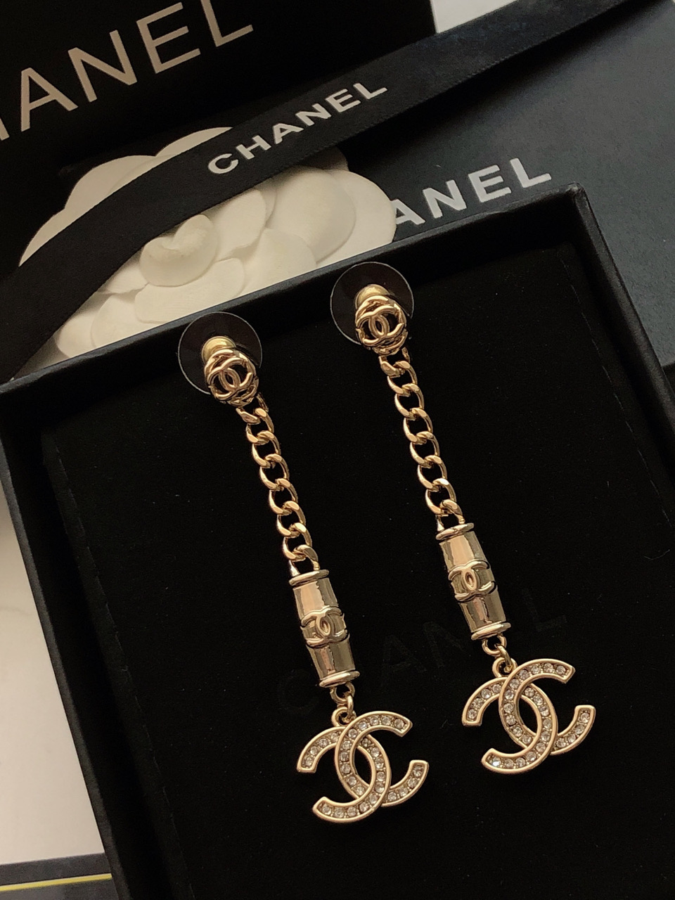 CC Prismatic Double C Earrings