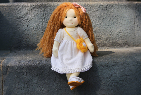 BlissfulPixie 12" Handmade Rag Doll: The Ultimate Safe & Washable Companion for Modern Kids-BlissfulPixie