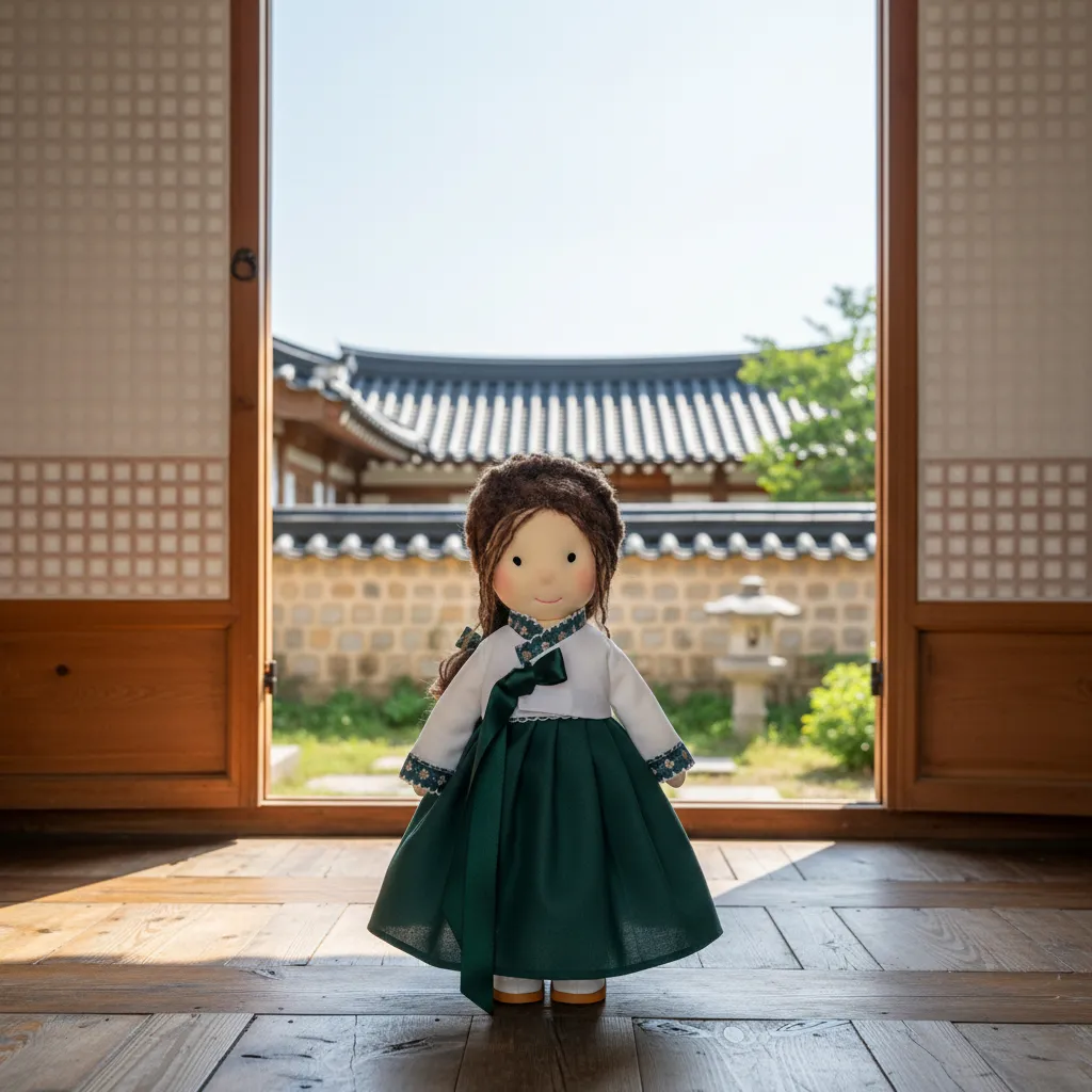Waldorf Doll Hanbok Set PDF Tutorial (30cm in height)