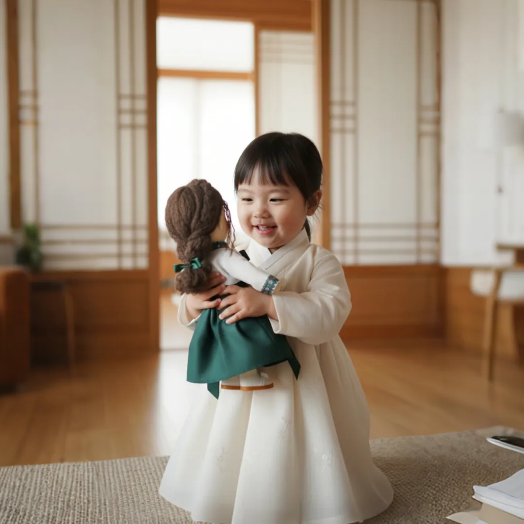 Waldorf Doll Hanbok Set PDF Tutorial (30cm in height)