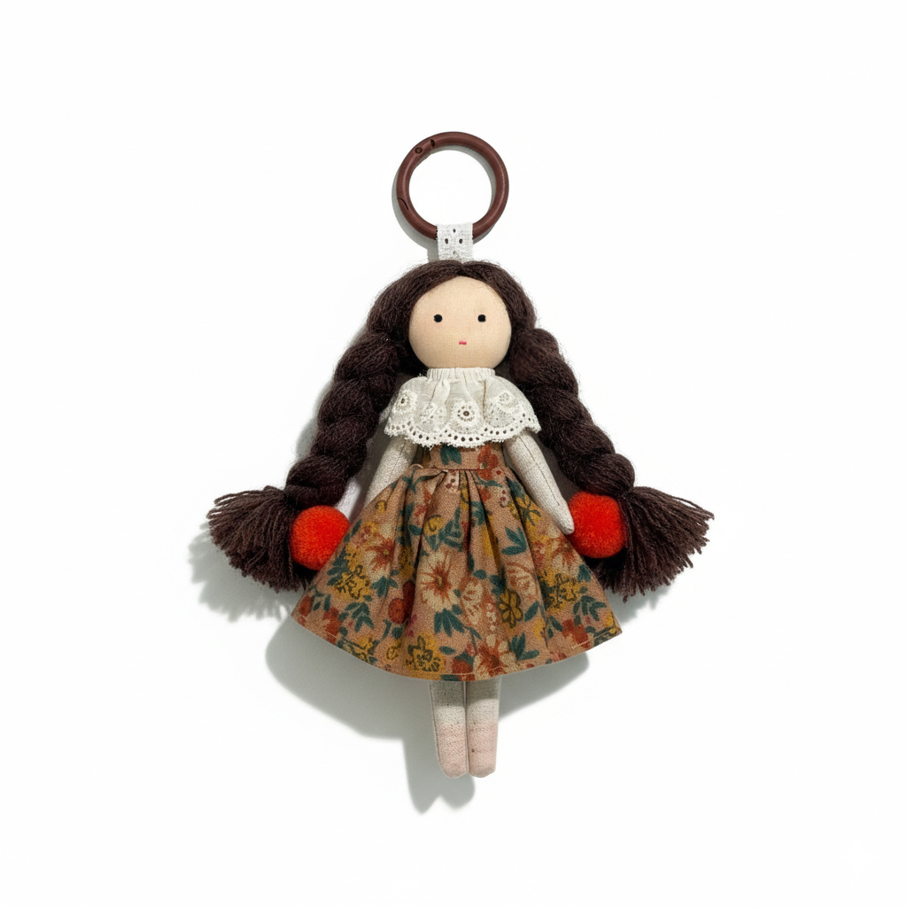 Handmade doll pendant