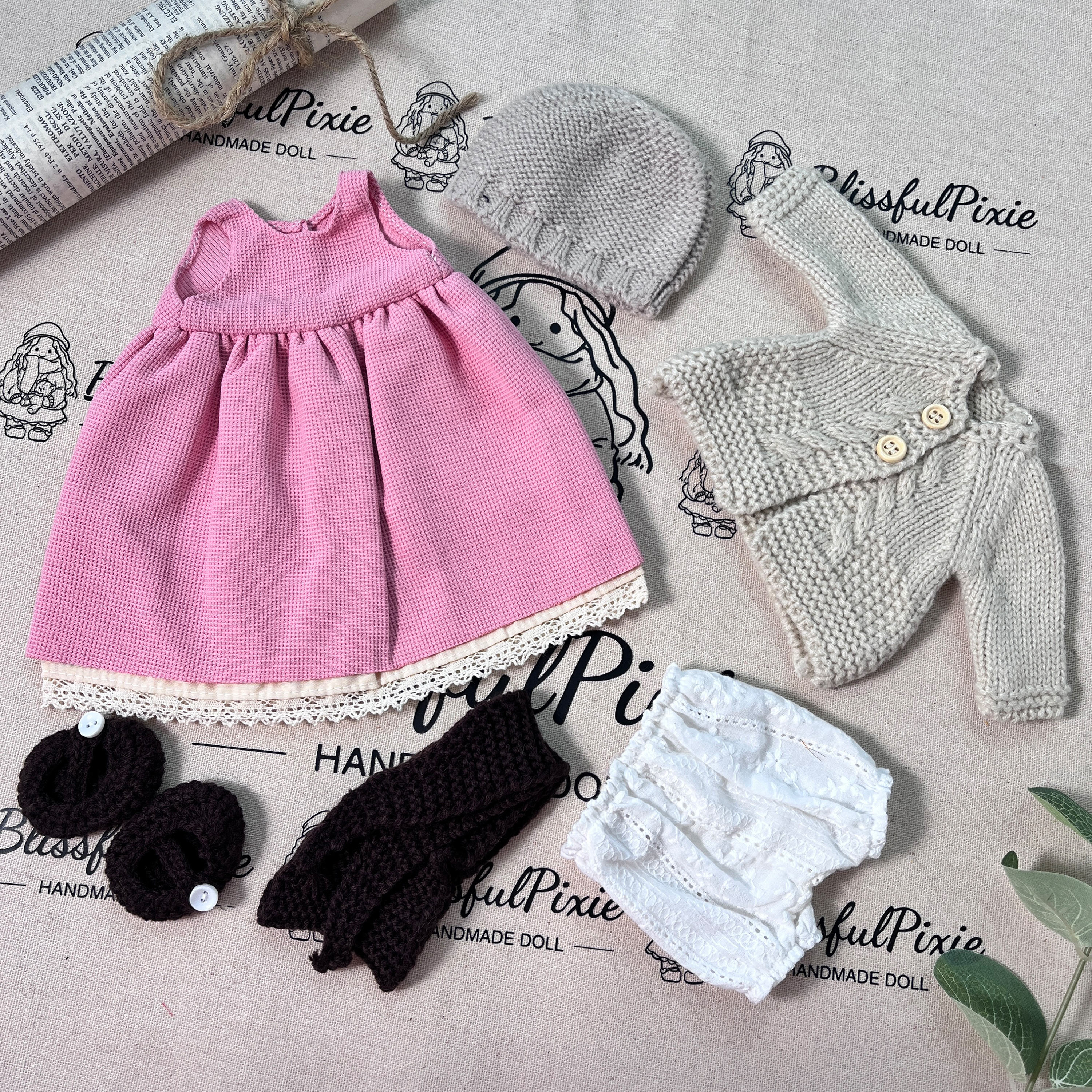 BlissfulPixie 12" Waldorf Handmade Doll-Lusia 