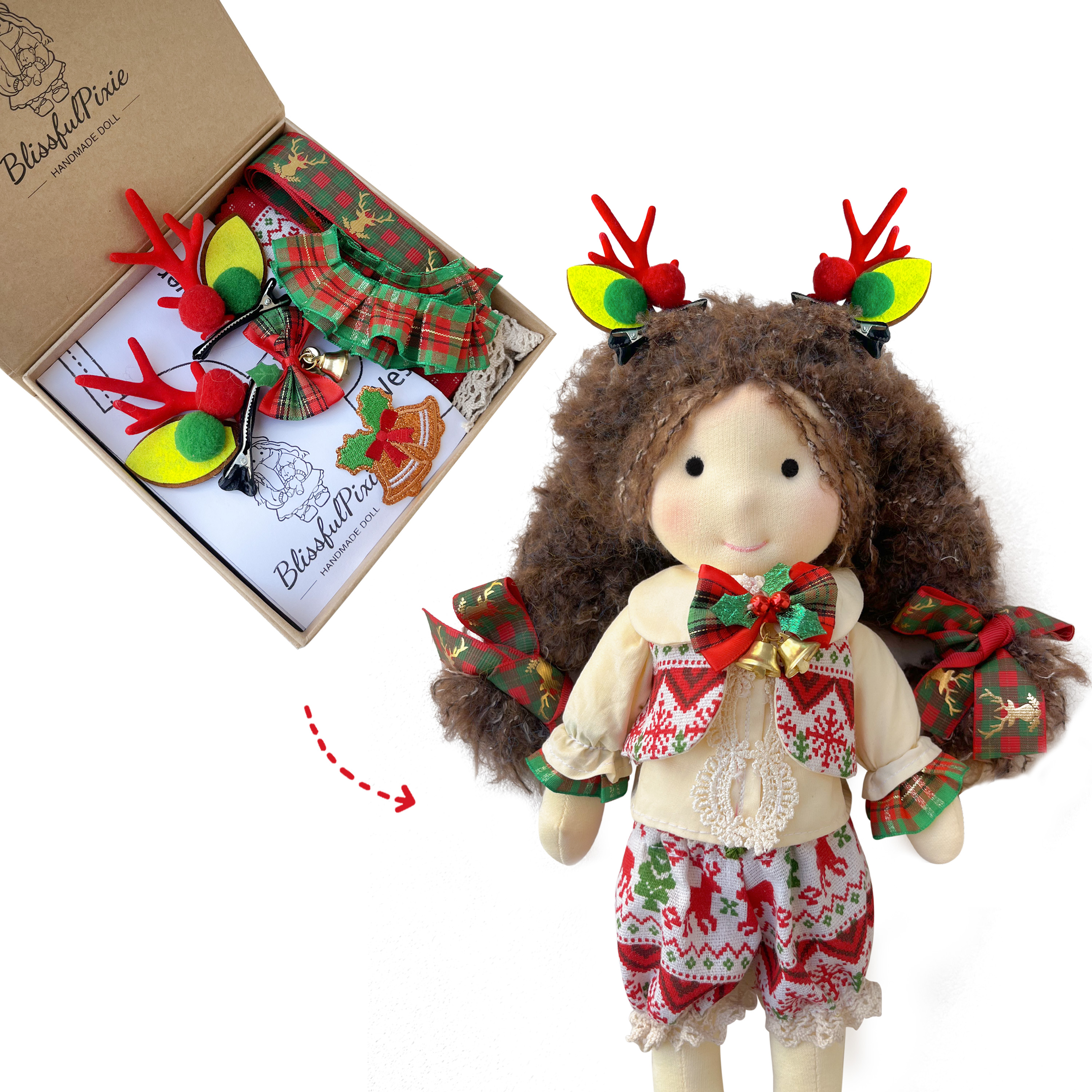 Christmas DIY Doll Outfit Kit