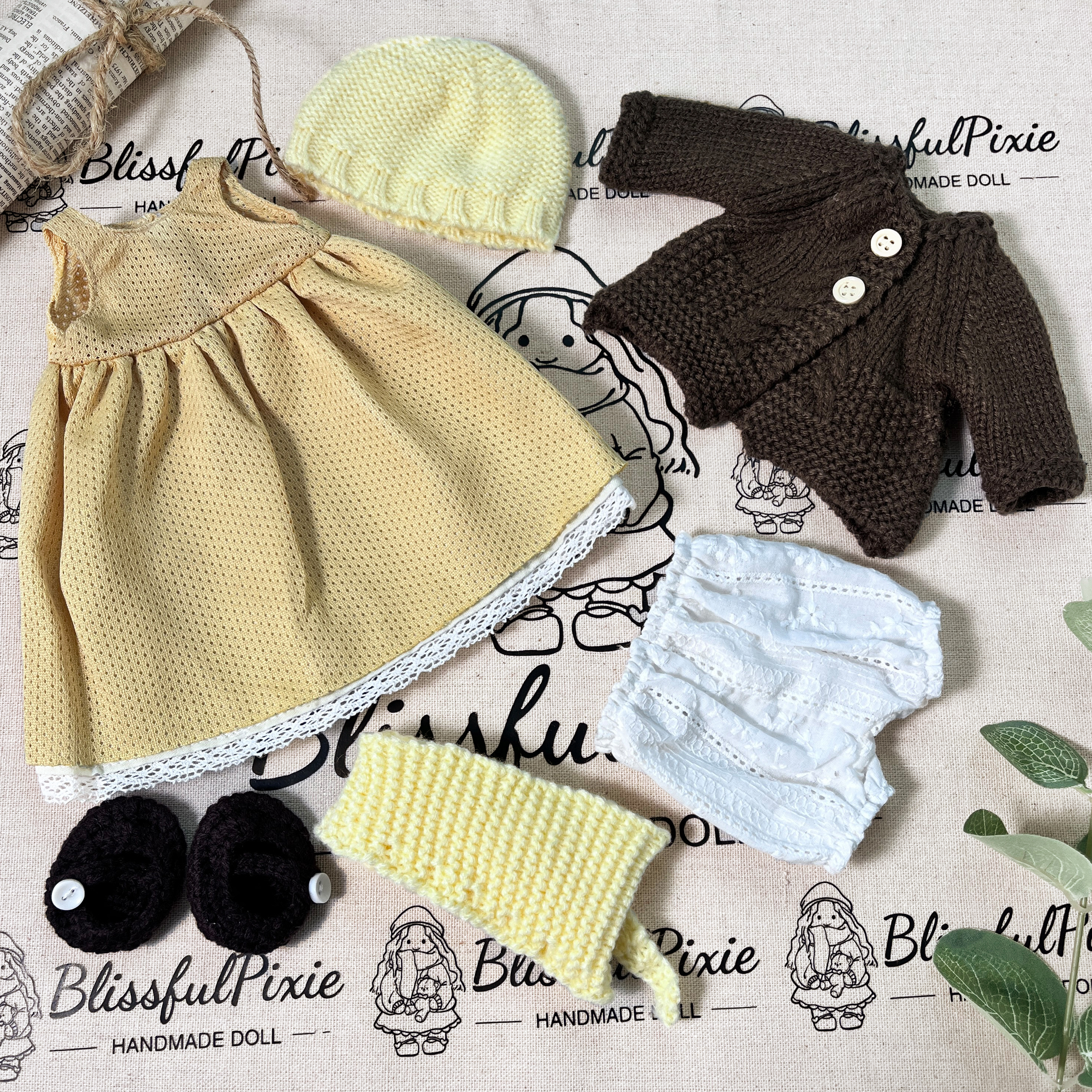 BlissfulPixie 12" Waldorf Handmade Doll-Amelia 