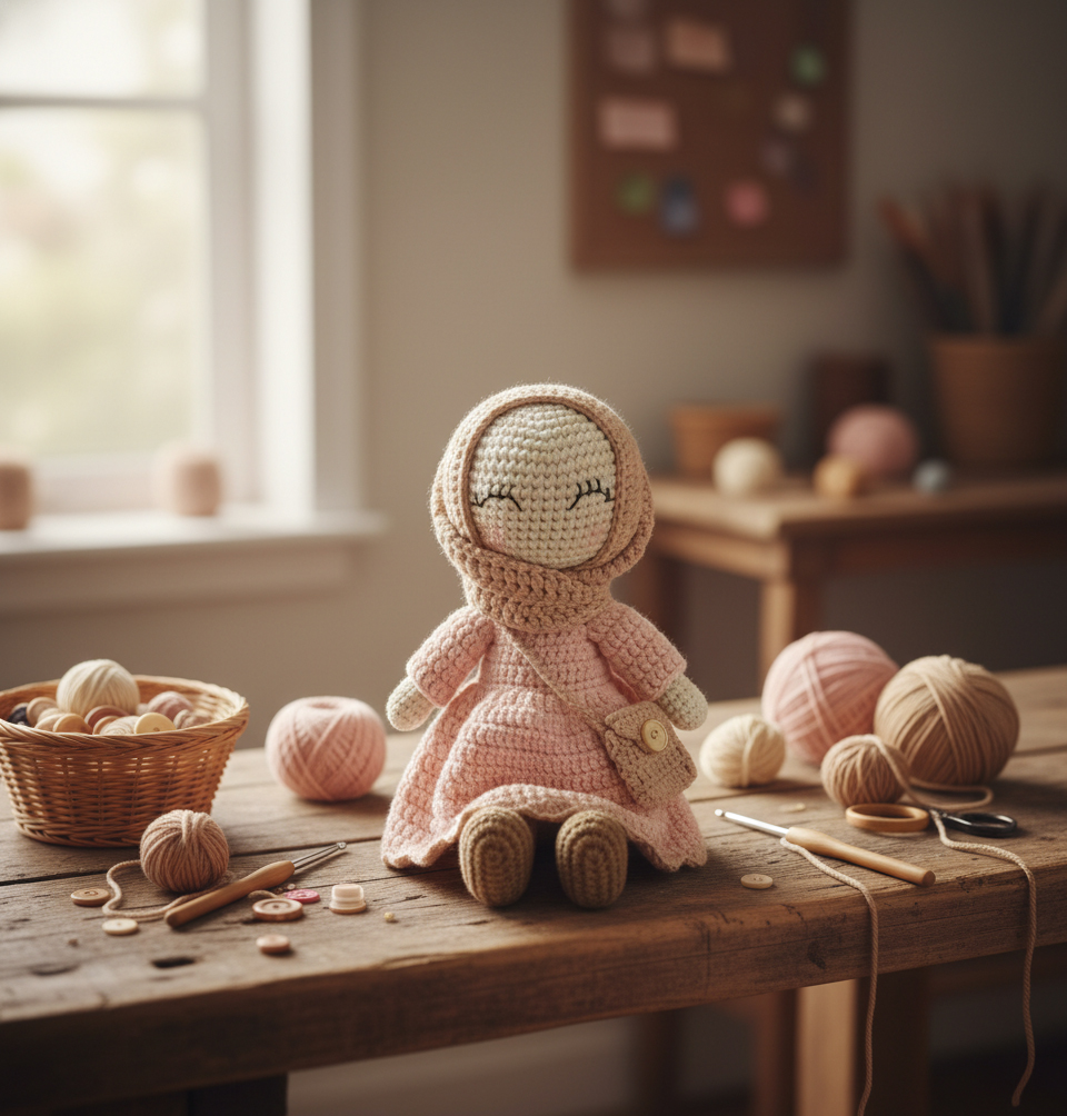 Handmade Muslim Hijab Doll