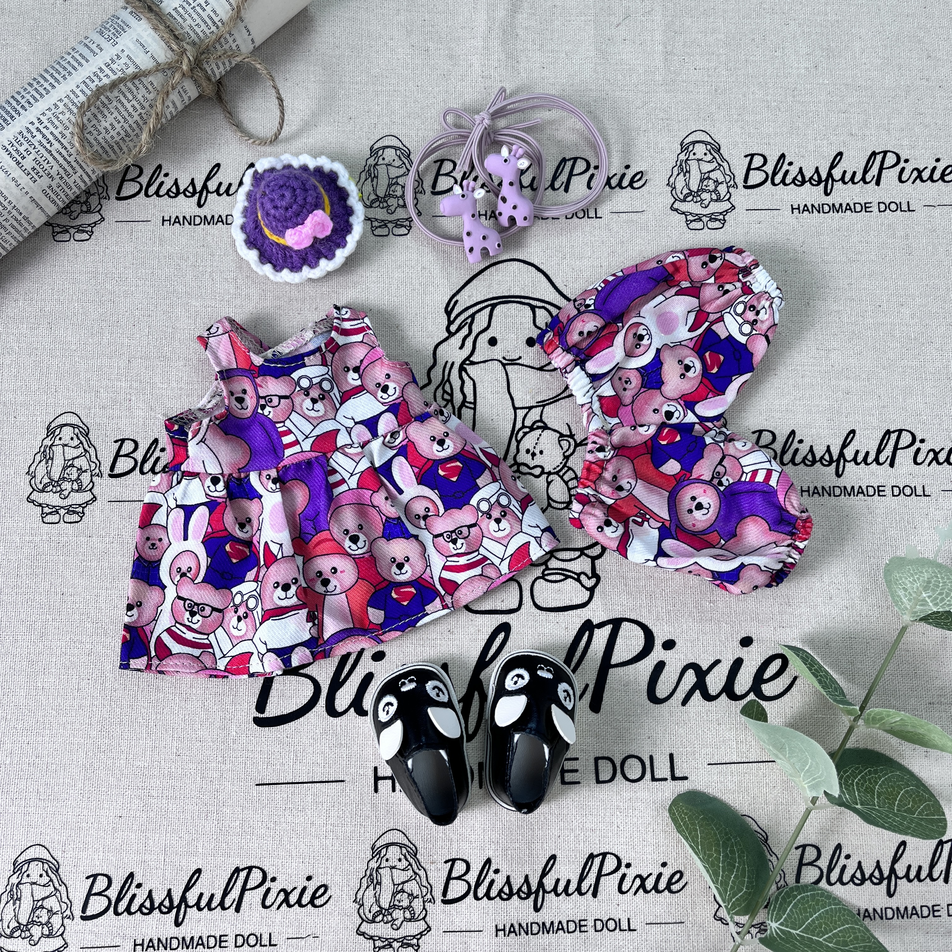 BlissfulPixie 12" Waldorf Handmade Doll-Alice 