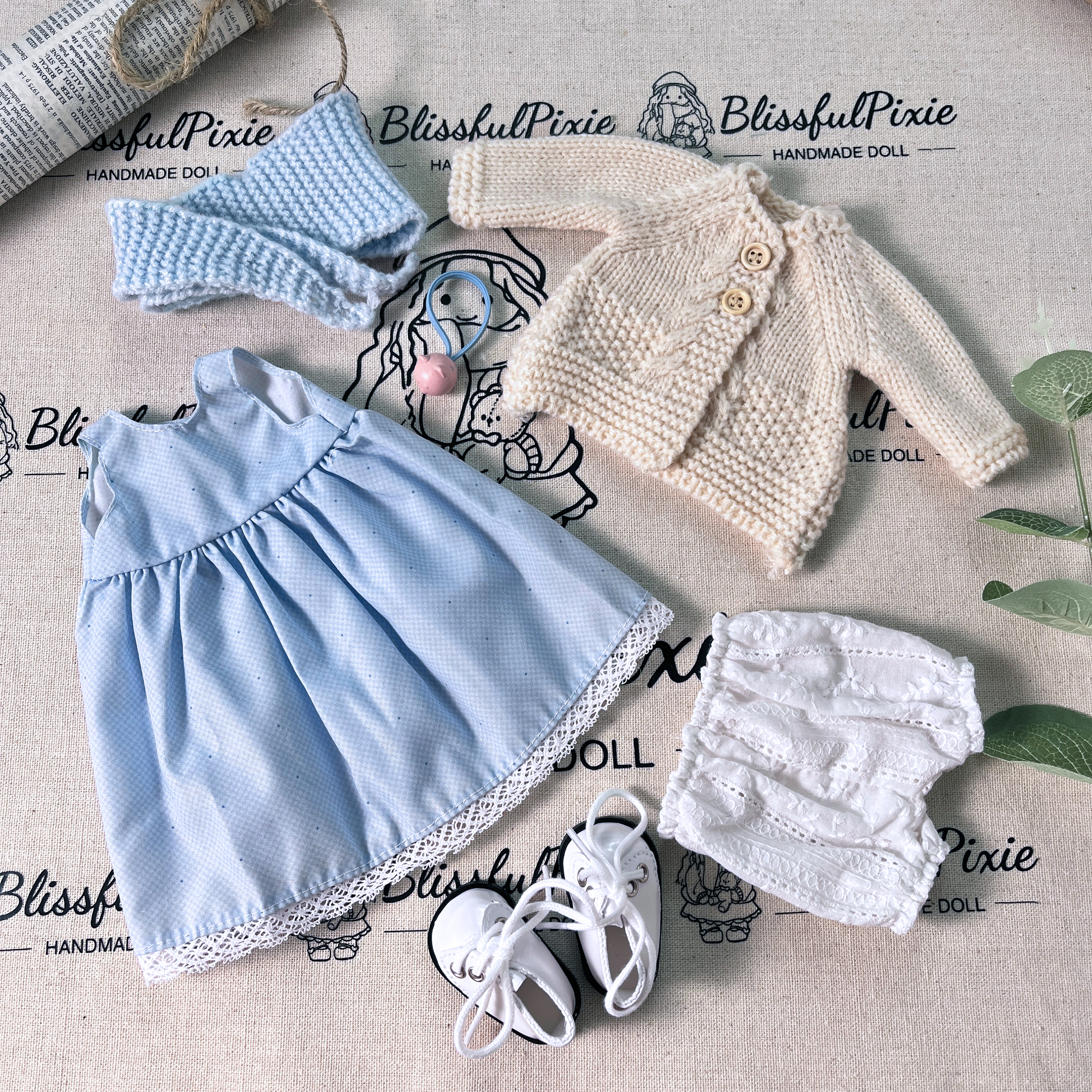 BlissfulPixie 12" Waldorf Handmade Doll-Florke 