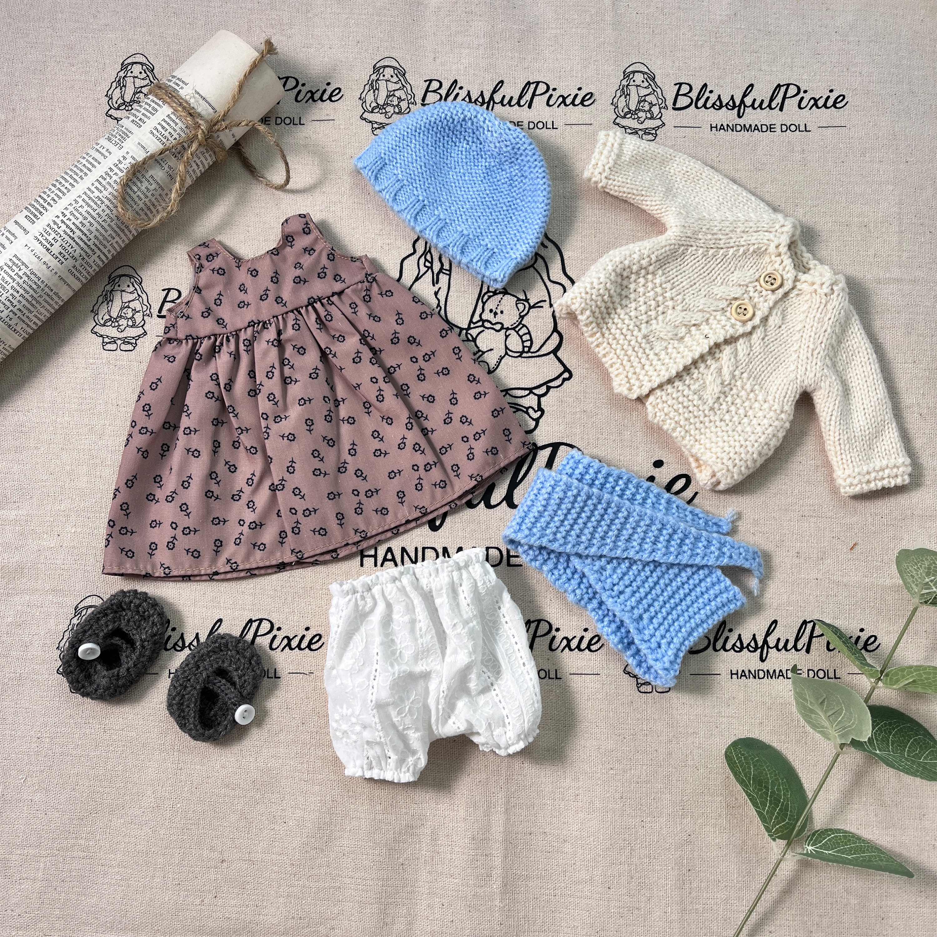 BlissfulPixie 12" Waldorf Handmade Doll-Juliet 