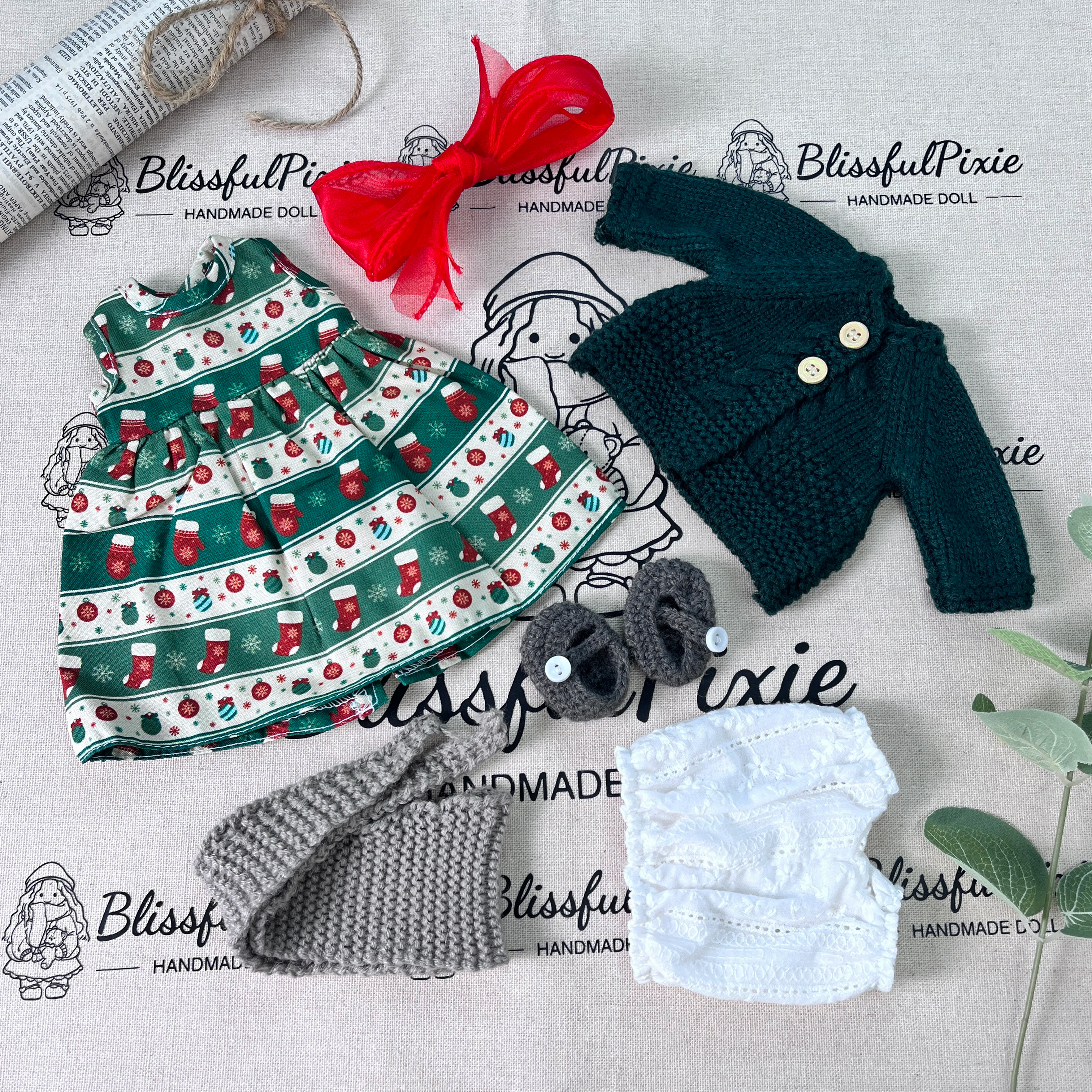 BlissfulPixie 12" Waldorf Handmade Doll-Riley 