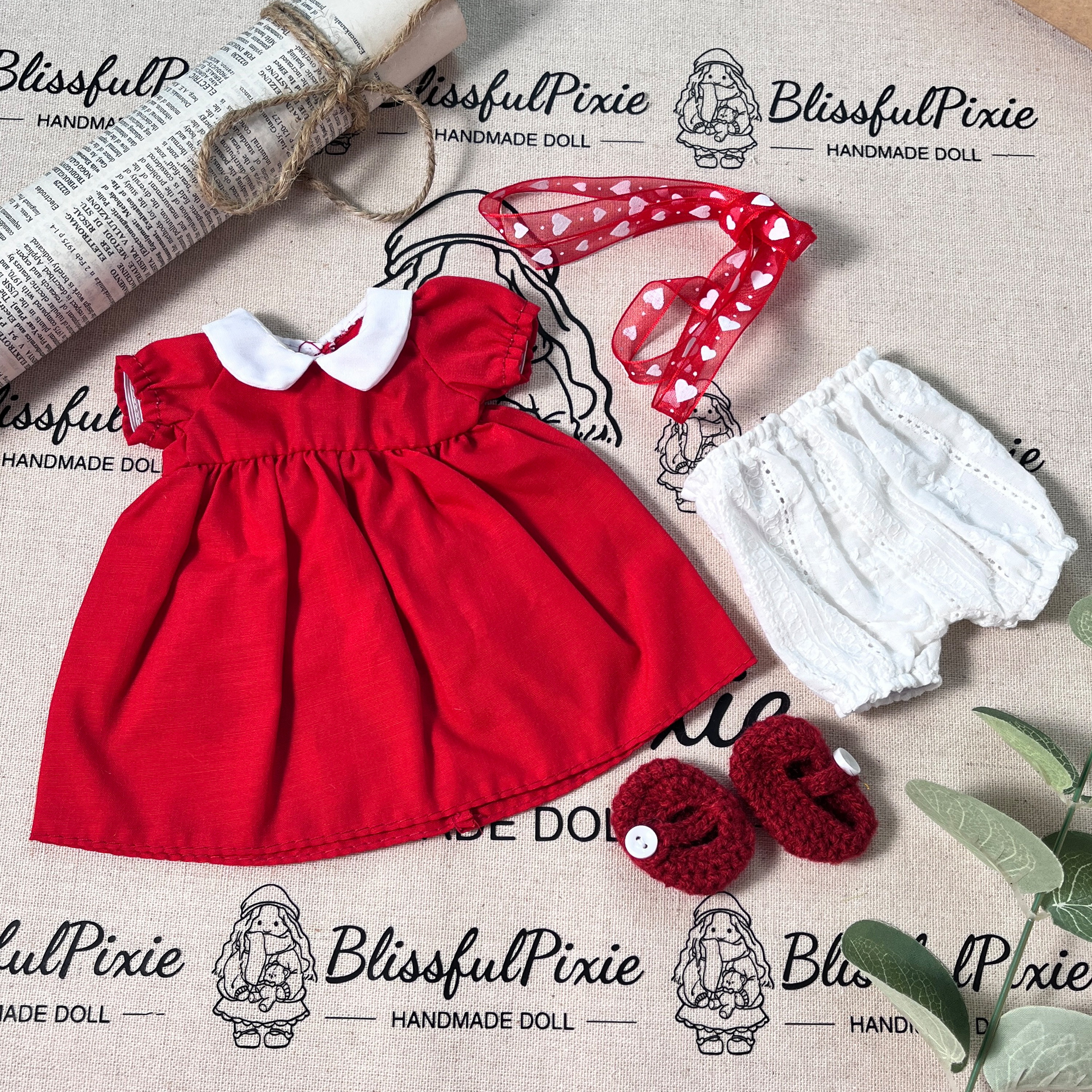 BlissfulPixie 12" Waldorf Handmade Doll - Eleanor