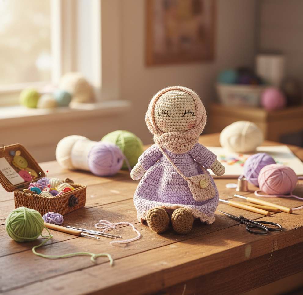 Handmade Muslim Hijab Doll