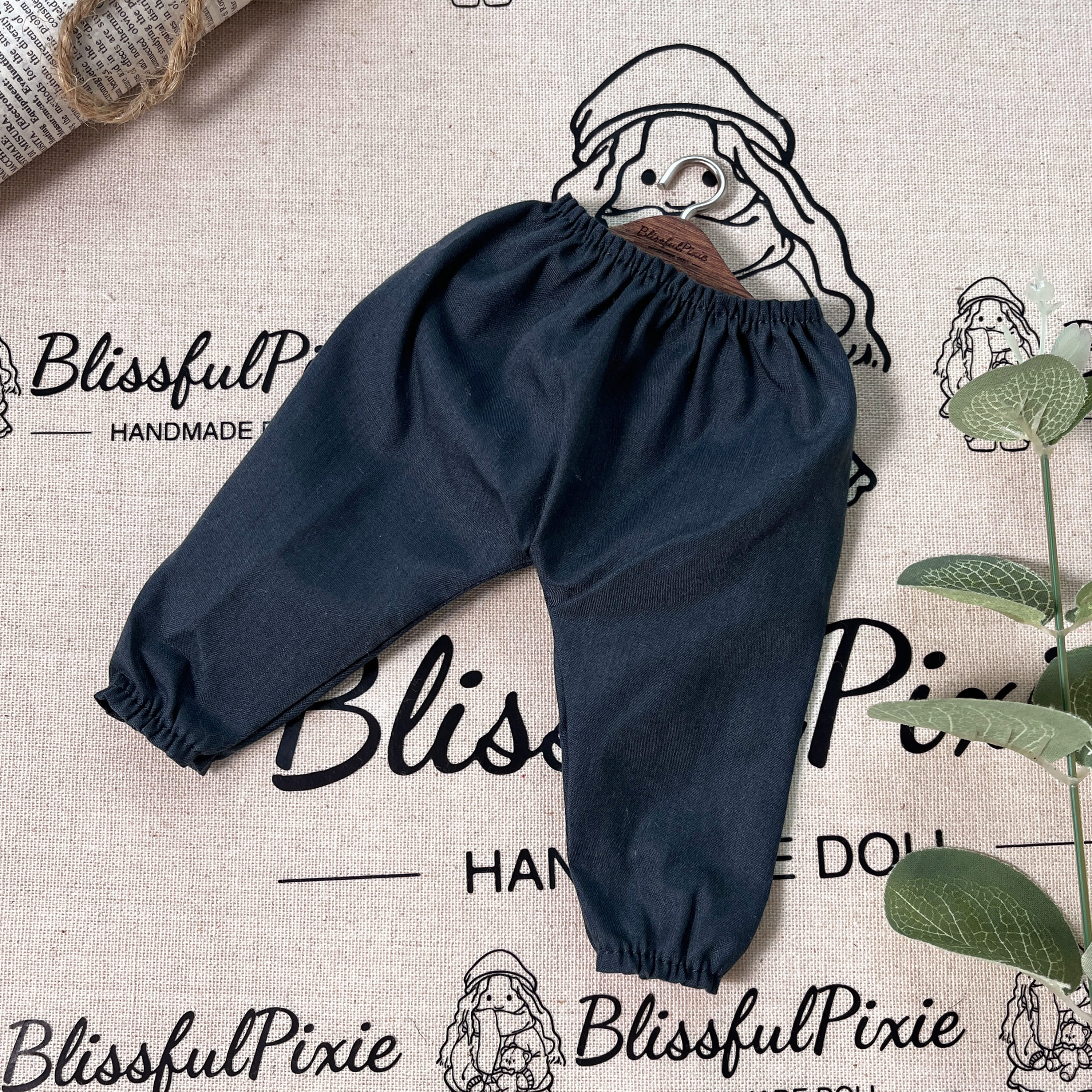 BlissfulPixie 12" Waldorf Handmade Doll Clothing Set Baby Girl Clothes Washable