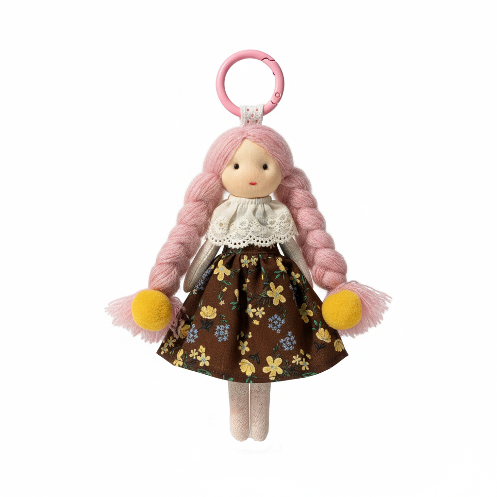 Handmade doll pendant
