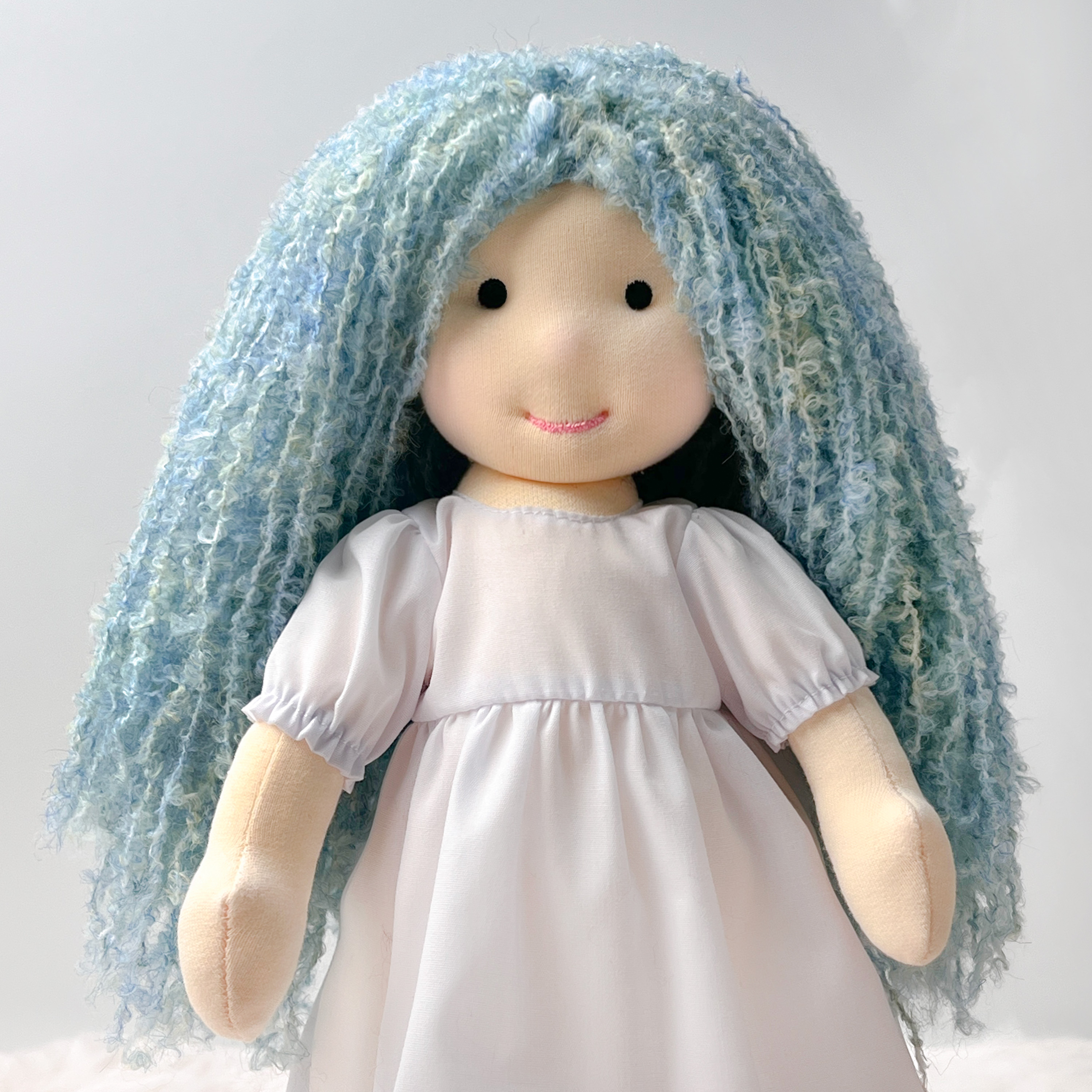 Doll hair-Blue