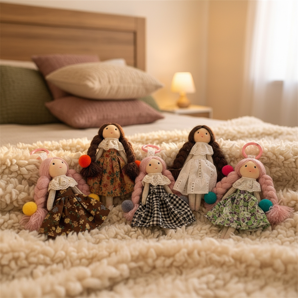 Handmade doll pendant