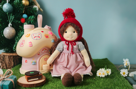 Handcrafted Plush Fairy Doll: A Cozy Companion for Little Ones-BlissfulPixie