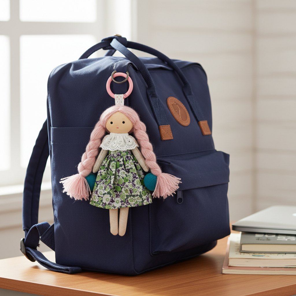 Handmade doll pendant