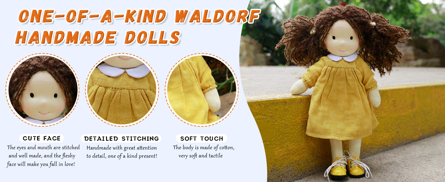 BlissfulPixie Waldorf Doll 手作り人形 Inka 12 Amazon.co.jp: BlissfulPixie Waldorf Doll 手作り人形 - Amy 12