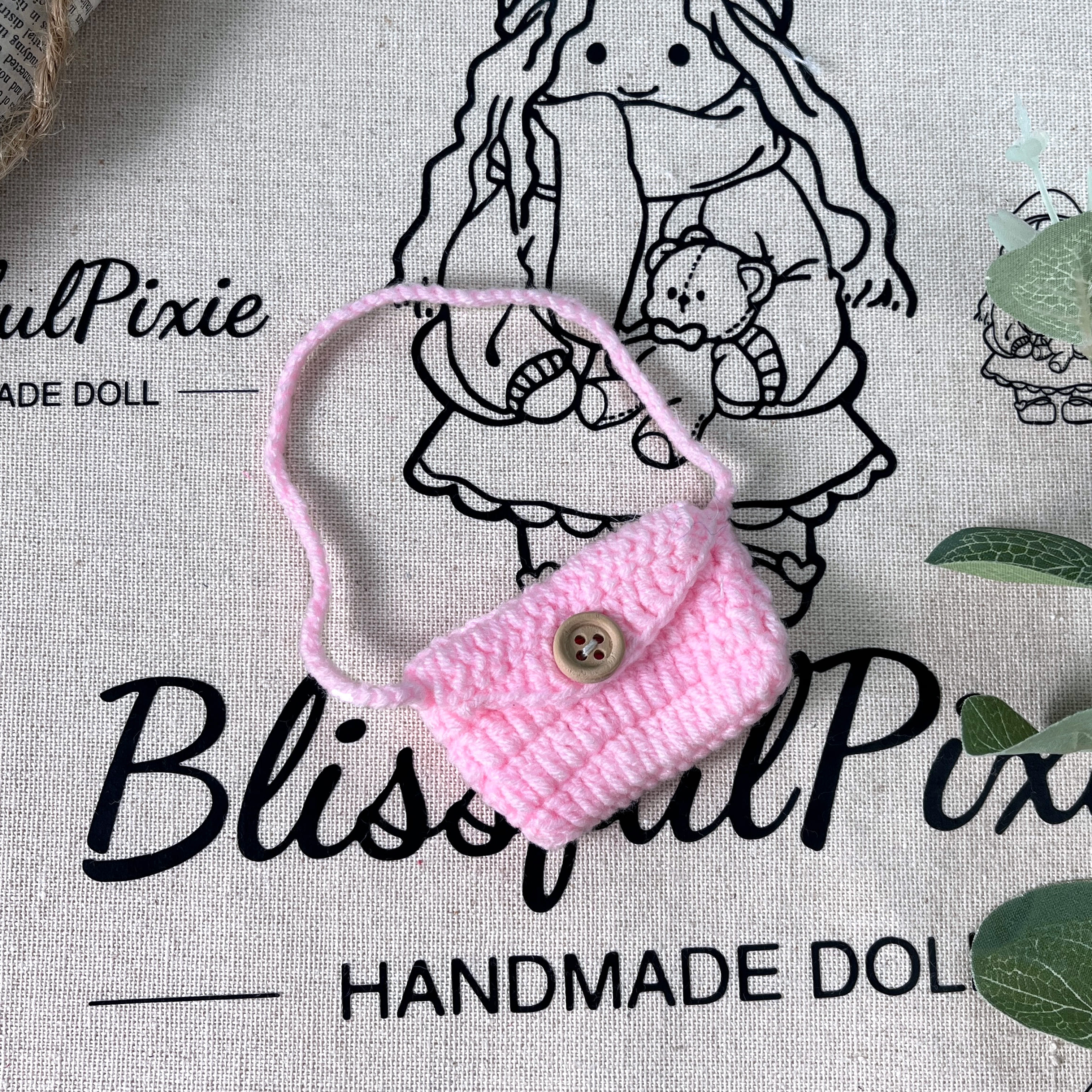 BlissfulPixie 12" Waldorf Handmade Doll Clothing Set Baby Girl Clothes Washable