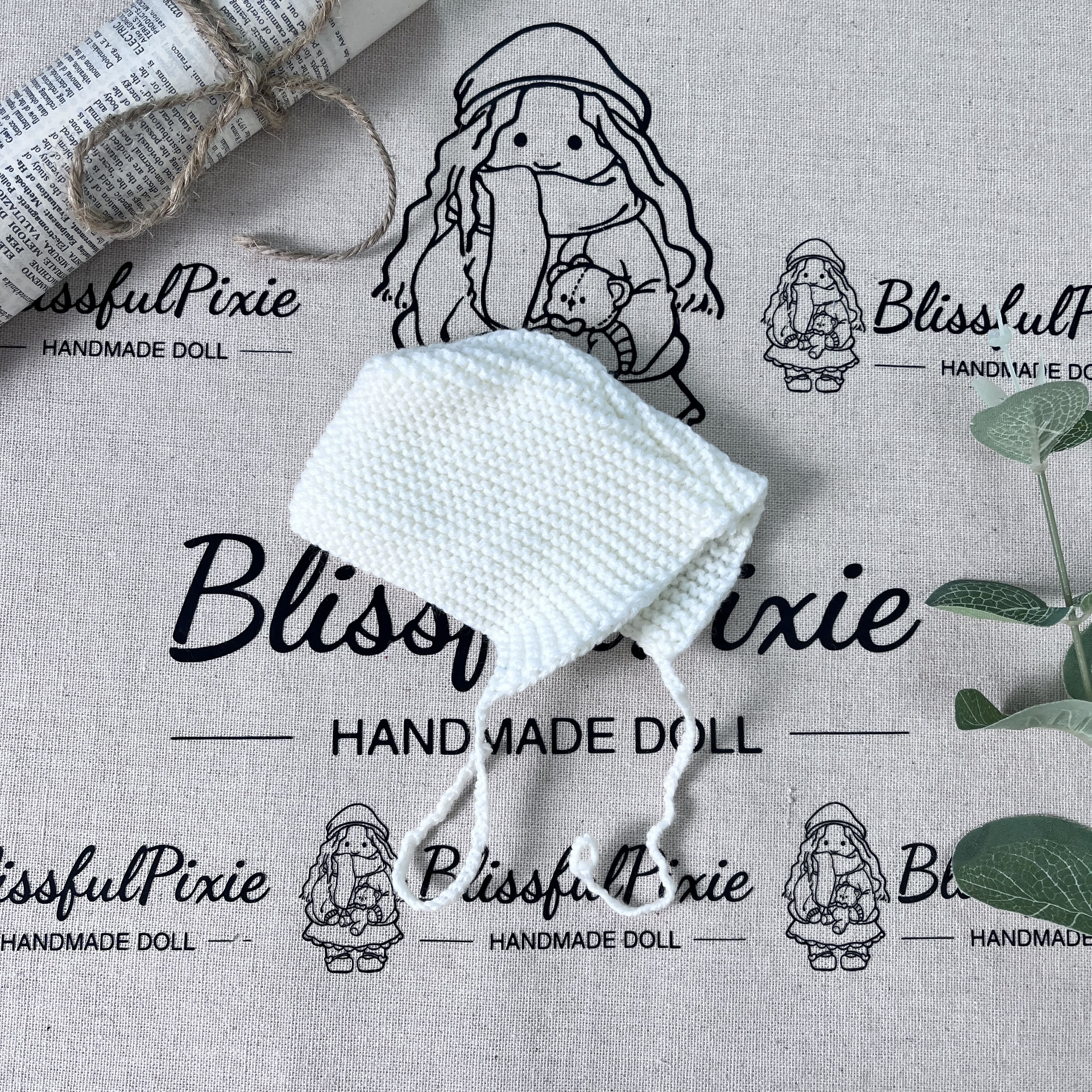 BlissfulPixie 12" Waldorf Handmade Doll Clothing Set Baby Girl Clothes Washable