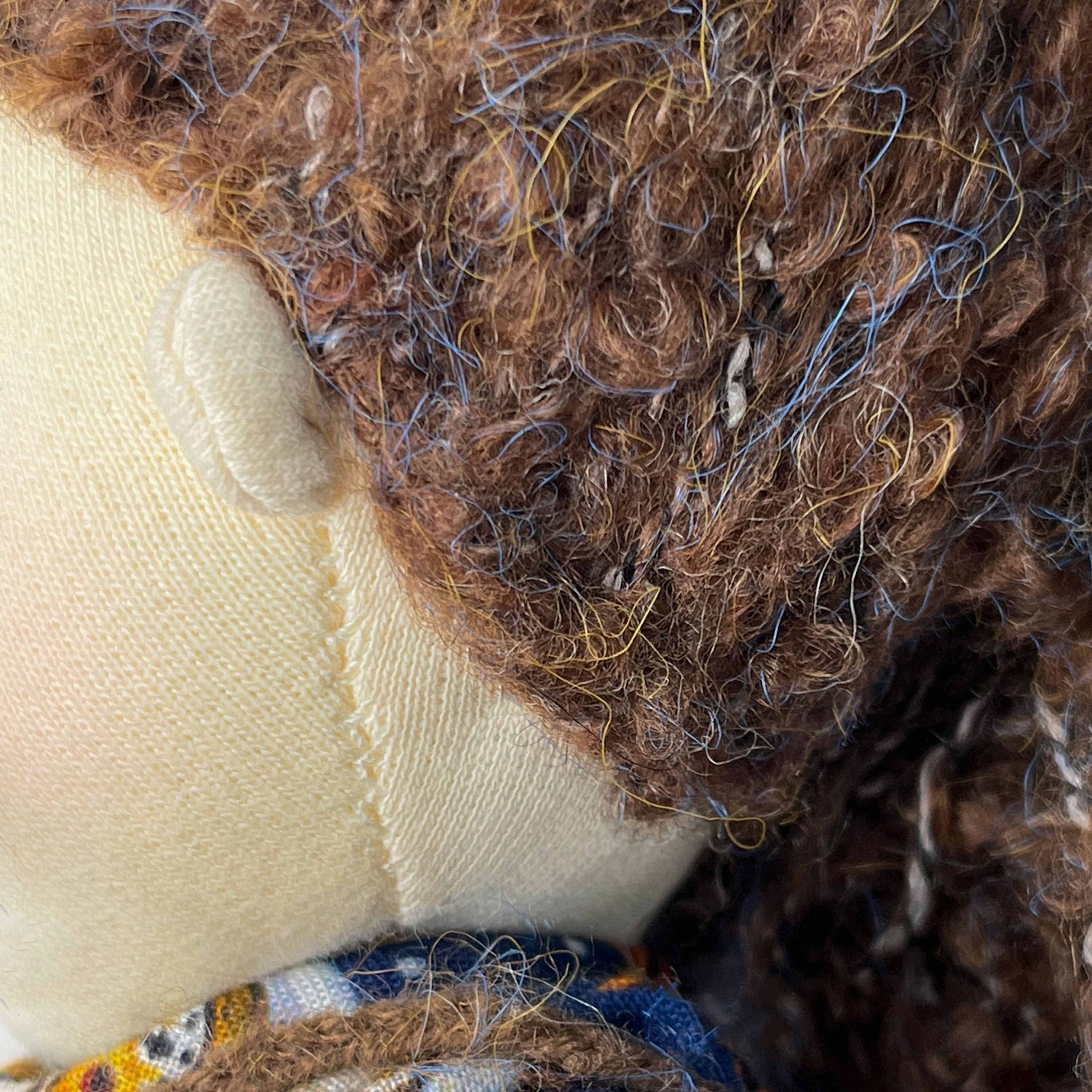 Doll hair-Dark brown