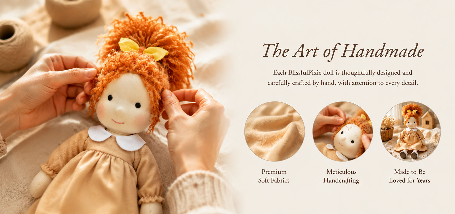 BlissfulPixie Handmade Waldorf Doll