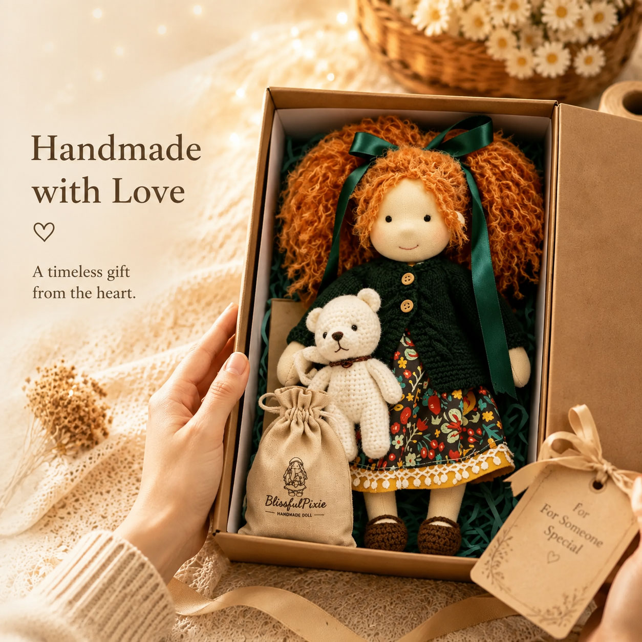 BlissfulPixie Handmade Waldorf Doll
