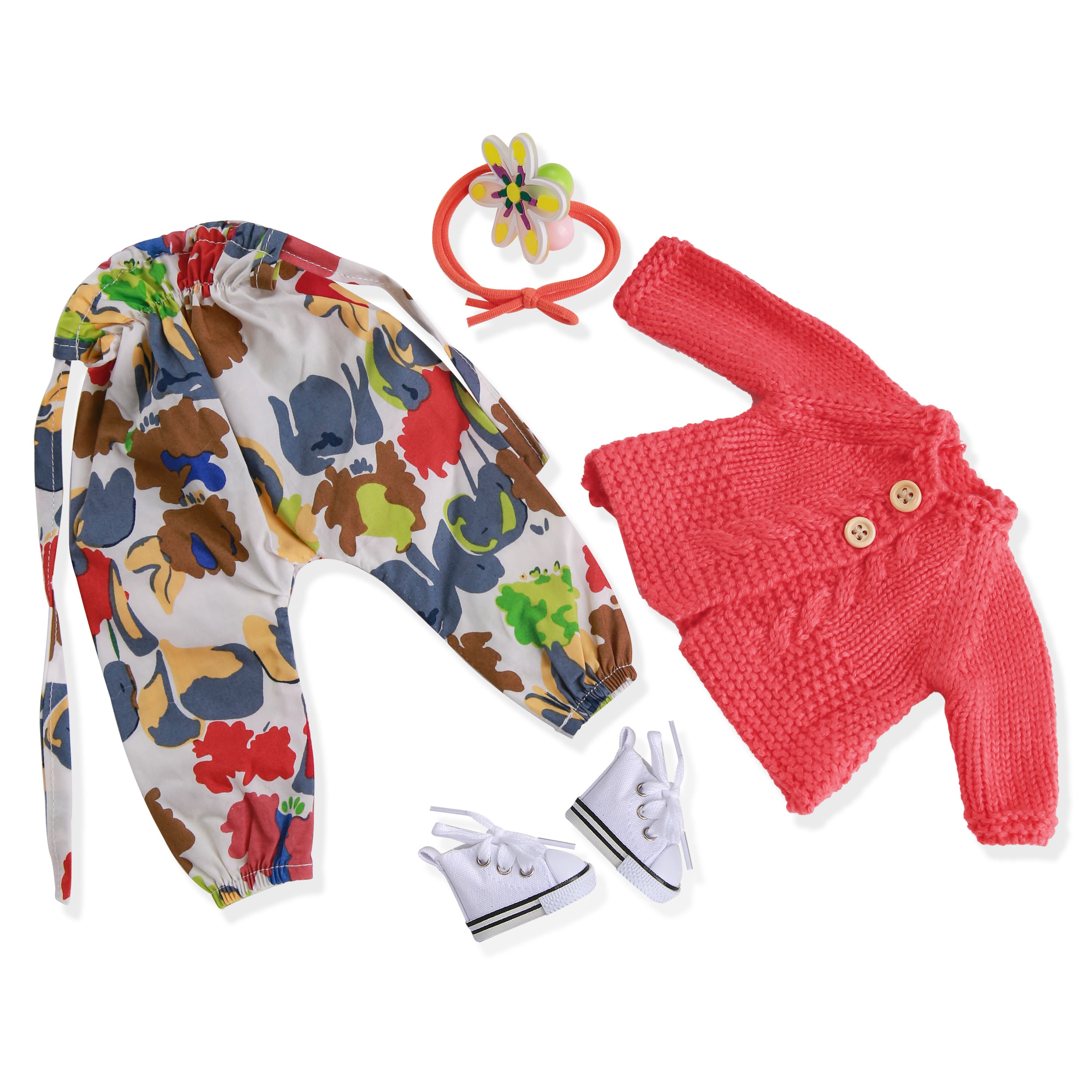 BlissfulPixie 12" Waldorf Handmade Doll Clothing Set Baby Girl Clothes Washable