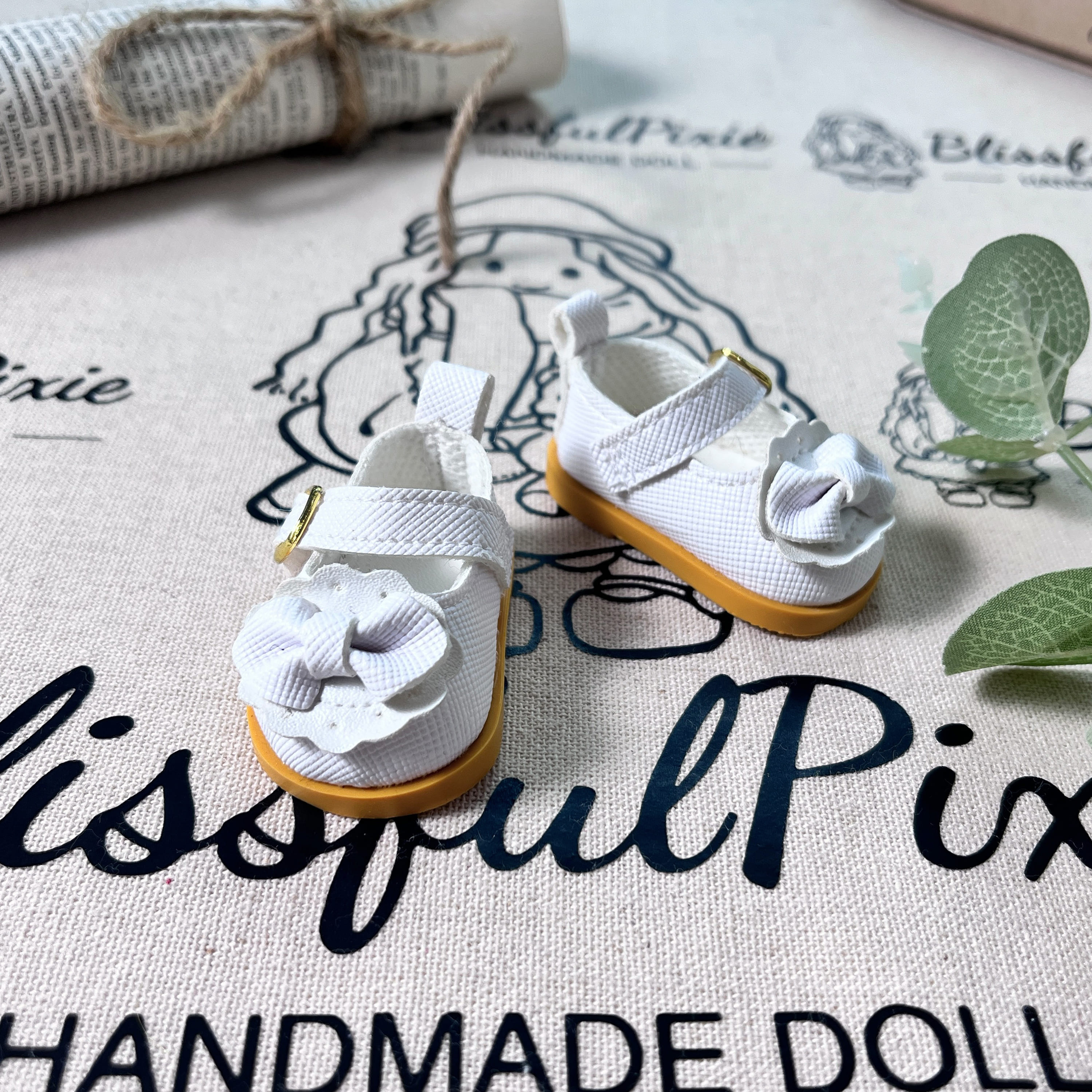 BlissfulPixie 12" Waldorf Handmade Doll Clothing Set Baby Girl Clothes Washable