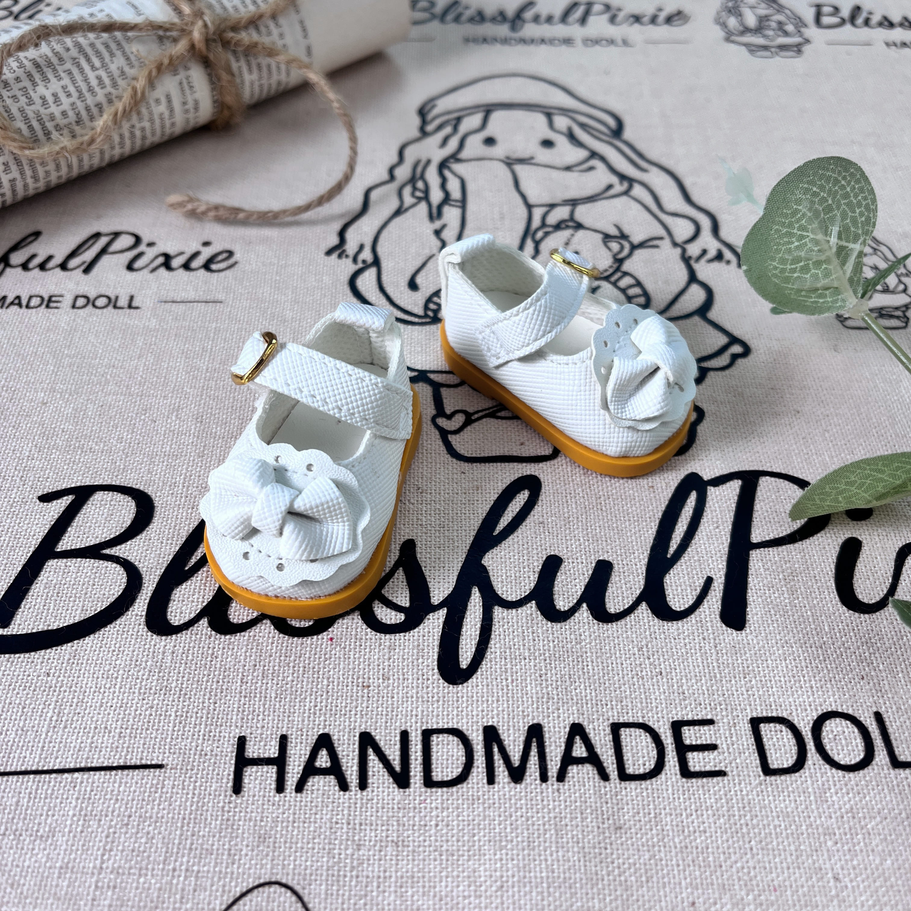 BlissfulPixie 12" Waldorf Handmade Doll Clothing Set Baby Girl Clothes Washable