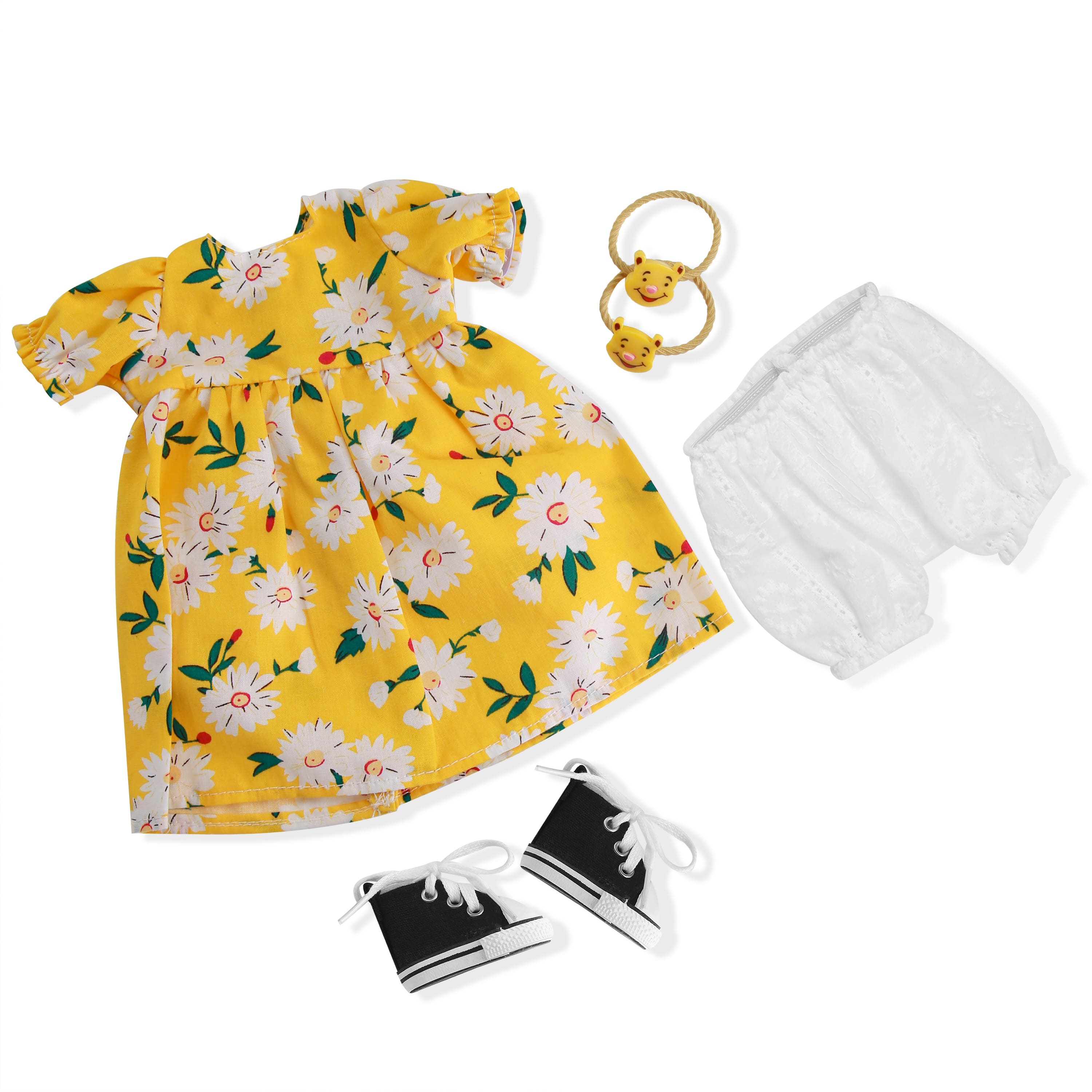 BlissfulPixie 12" Waldorf Handmade Doll Clothing Set Baby Girl Clothes Washable