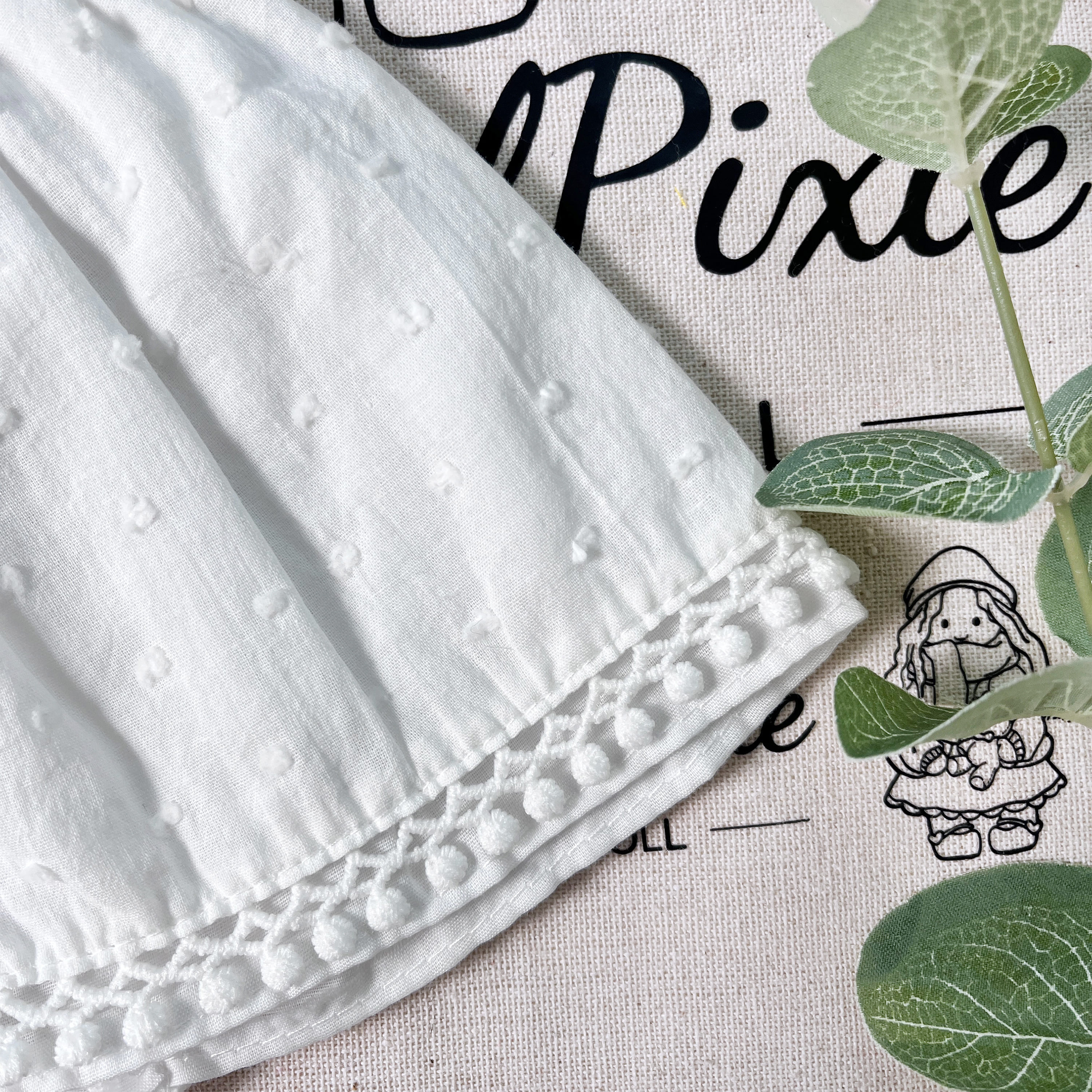 BlissfulPixie 12" Waldorf Handmade Doll Clothing Set Baby Girl Clothes Washable