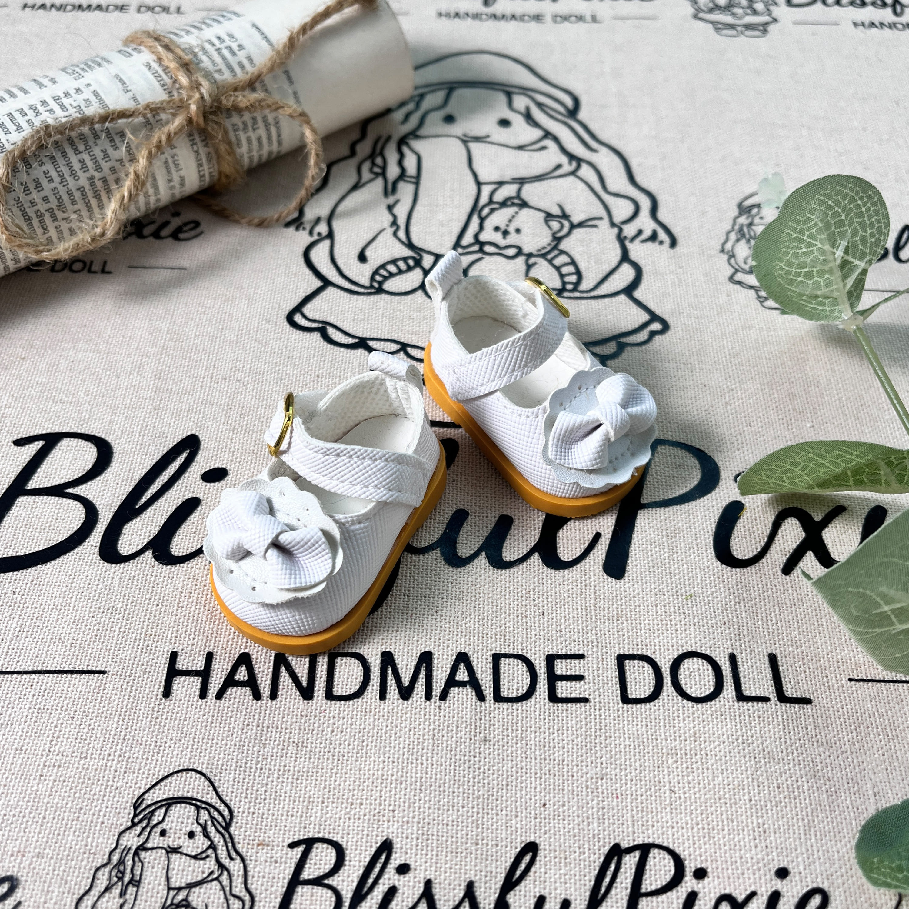 BlissfulPixie 12" Waldorf Handmade Doll Clothing Set Baby Girl Clothes Washable