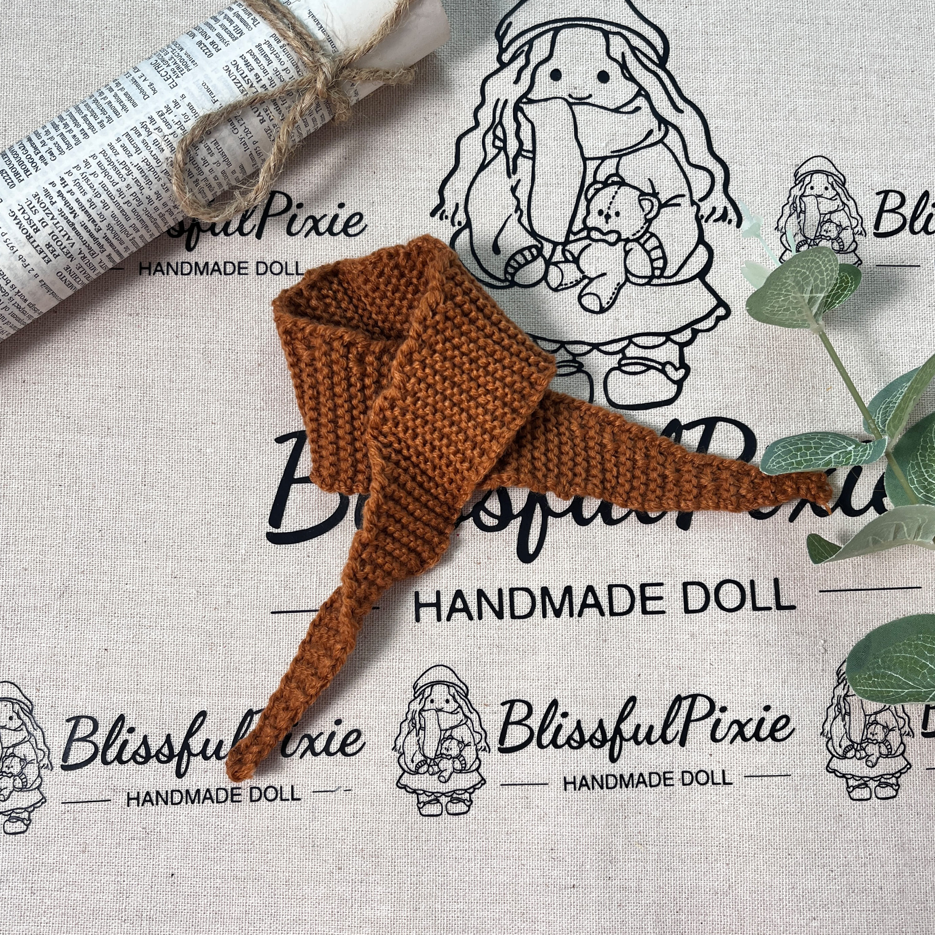 BlissfulPixie 12" Waldorf Handmade Doll Clothing Set Baby Girl Clothes Washable