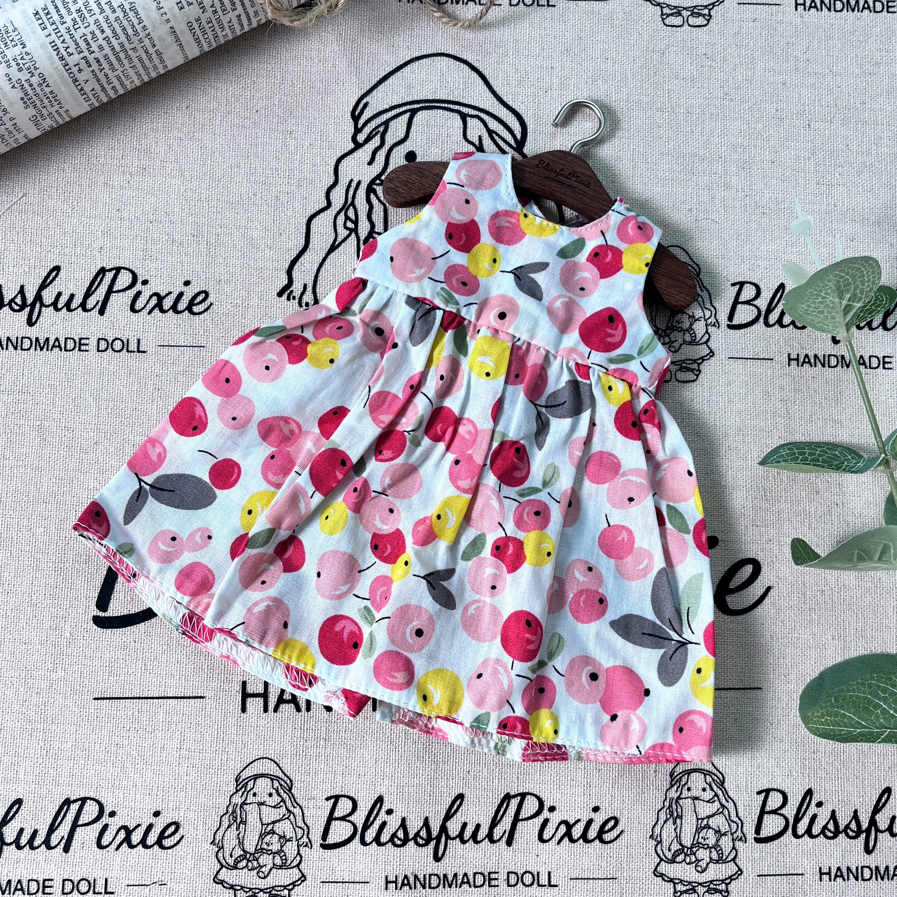 BlissfulPixie 12" Waldorf Handmade Doll Clothing Set Baby Girl Clothes Washable