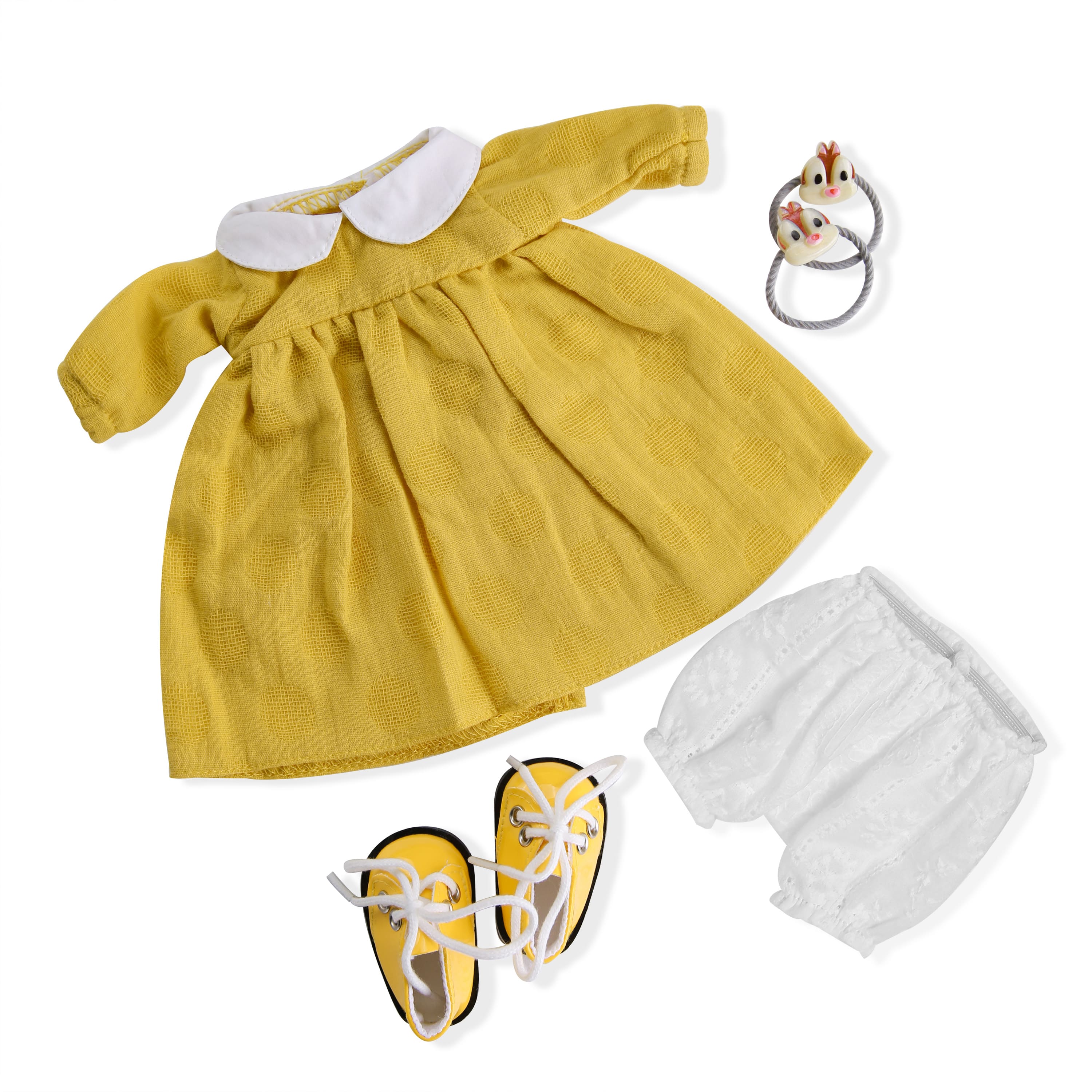 BlissfulPixie 12" Waldorf Handmade Doll Clothing Set Baby Girl Clothes Washable