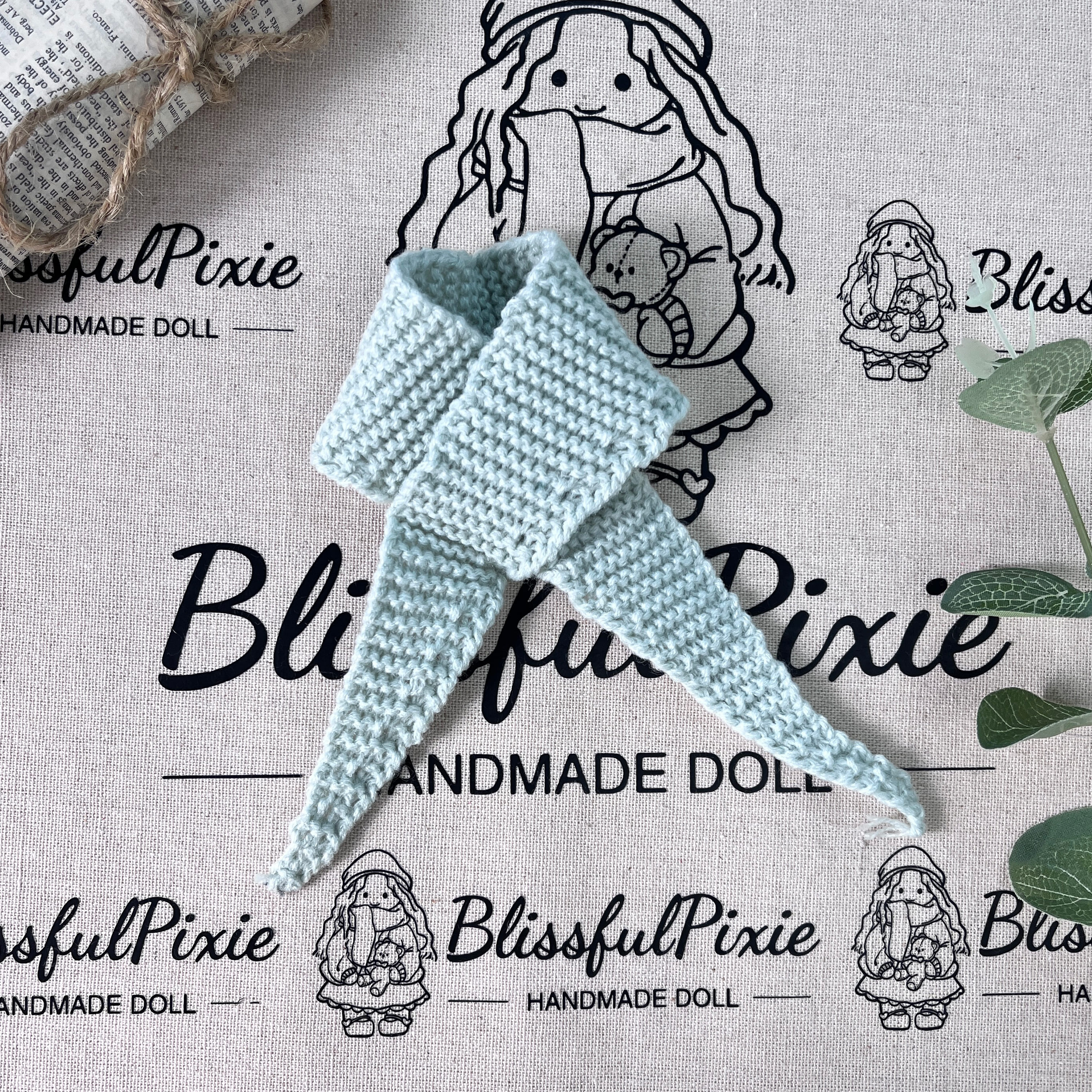 BlissfulPixie 12" Waldorf Handmade Doll Clothing Set Baby Girl Clothes Washable