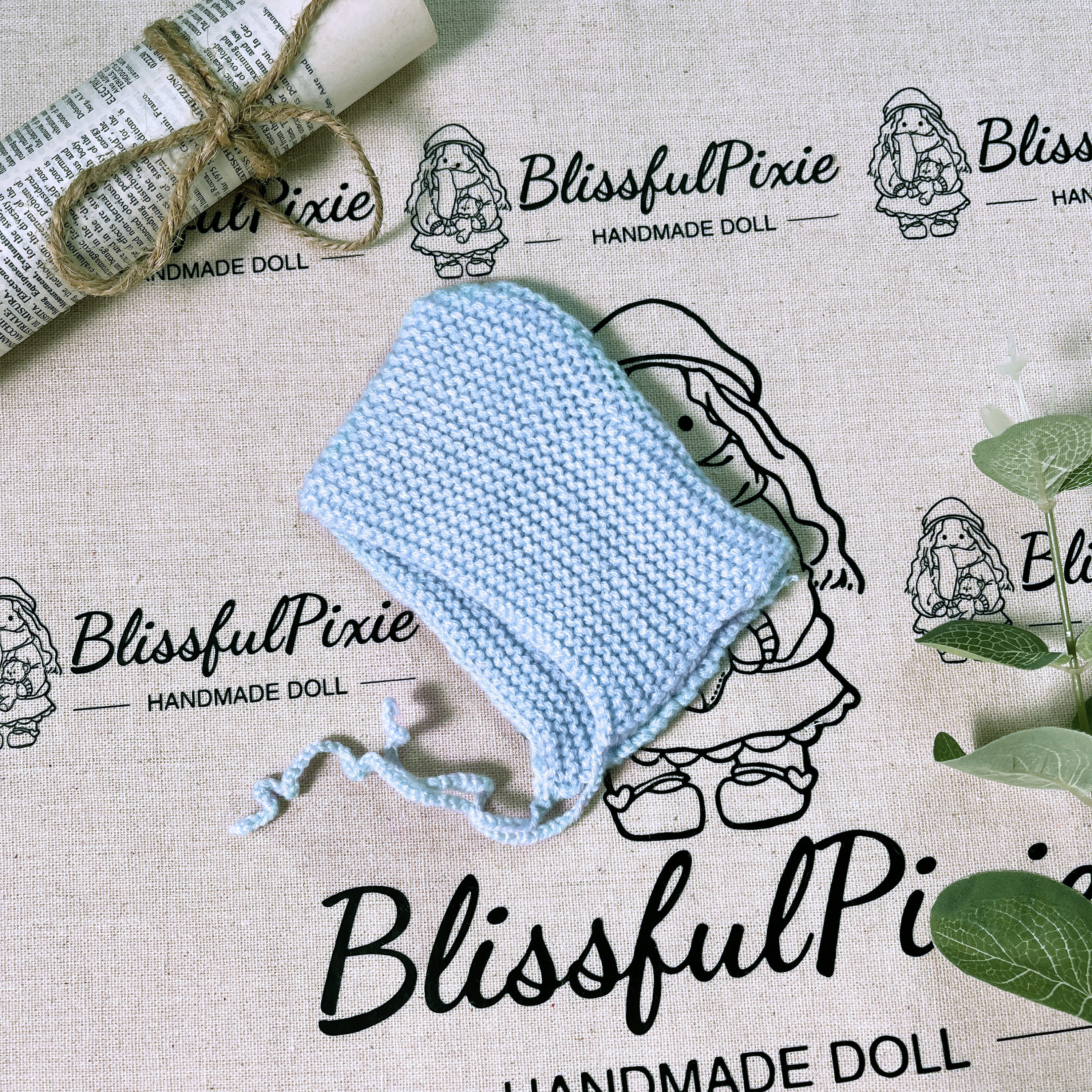 BlissfulPixie 12" Waldorf Handmade Doll Clothing Set Baby Girl Clothes Washable