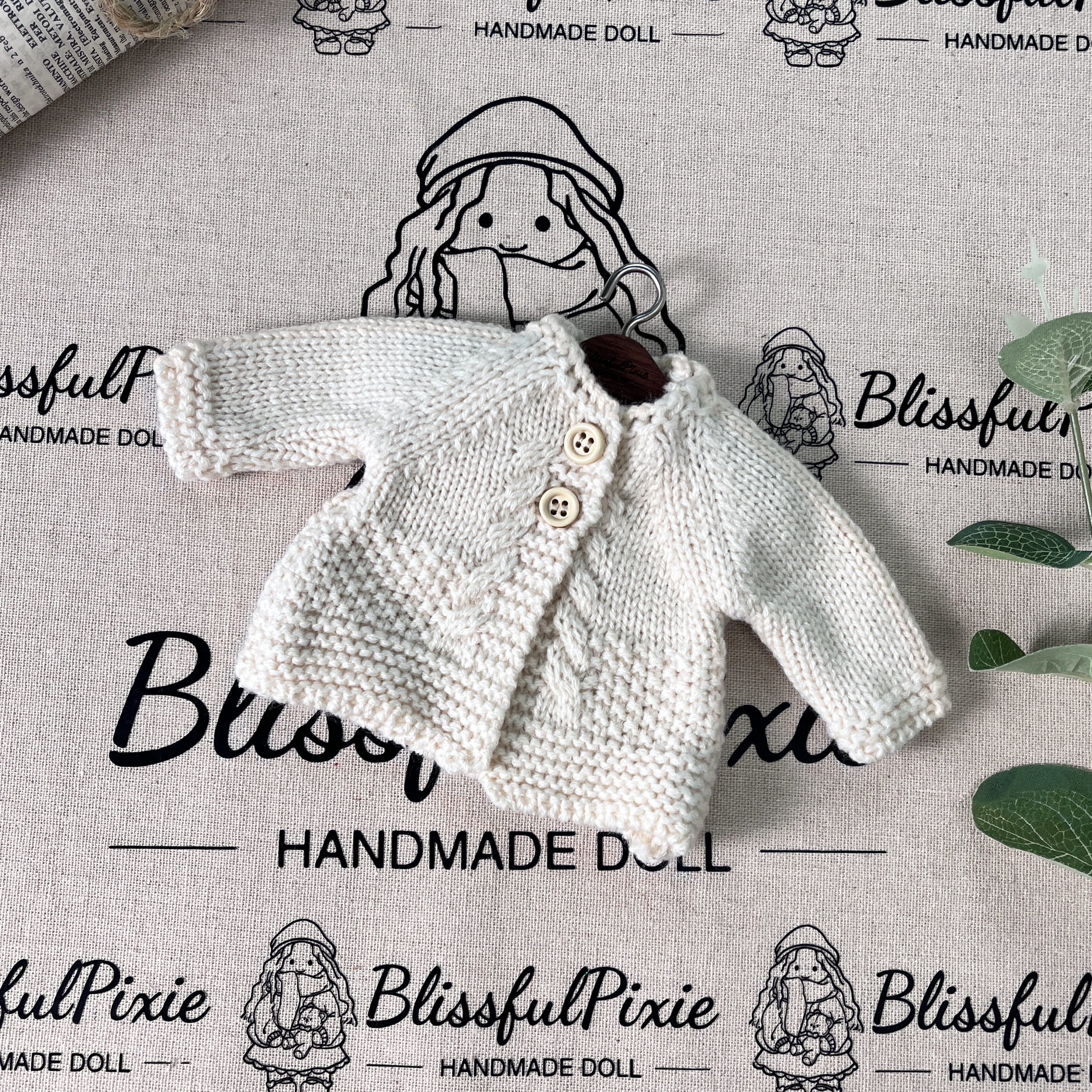 BlissfulPixie 12" Waldorf Handmade Doll Clothing Set Baby Girl Clothes Washable