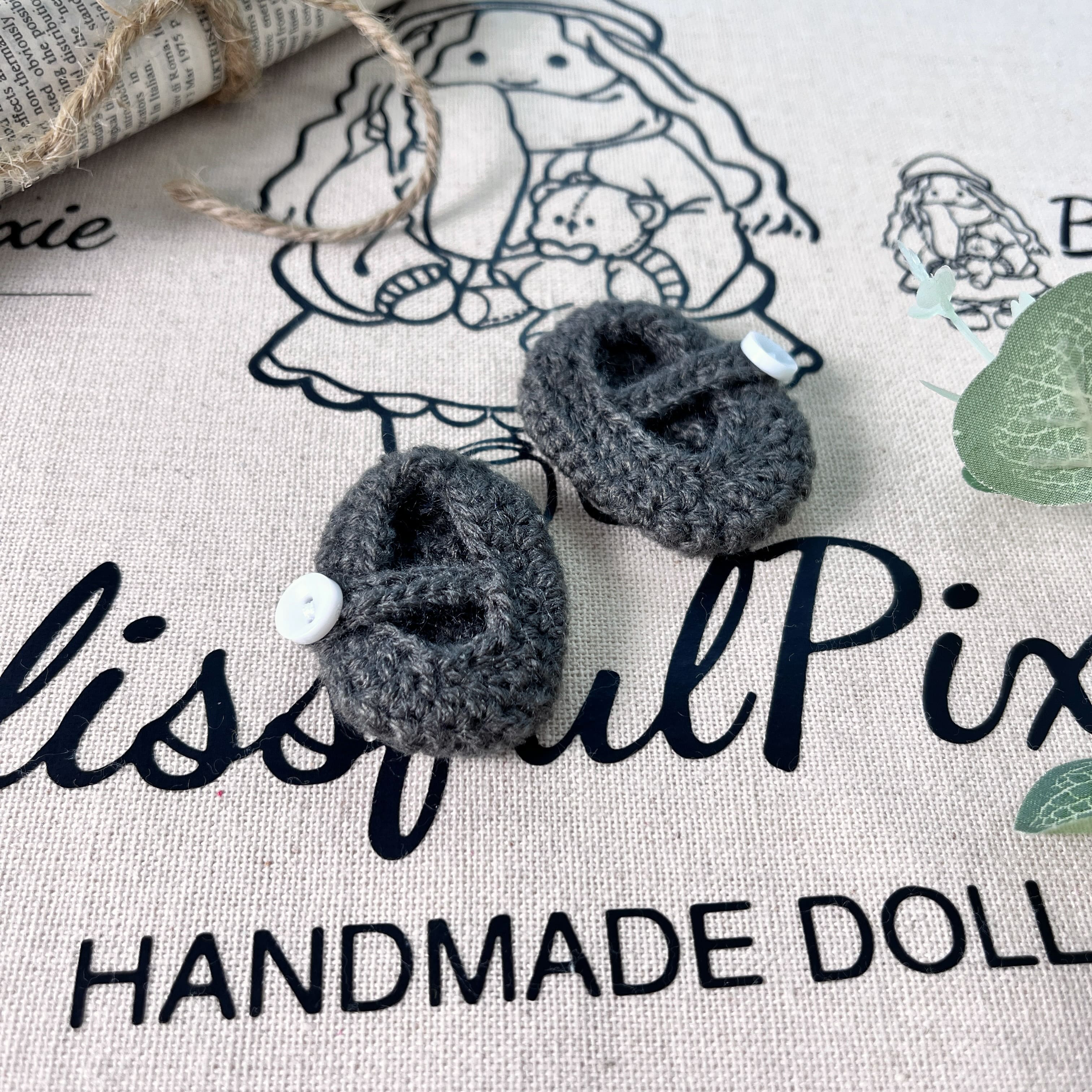 BlissfulPixie 12" Waldorf Handmade Doll Clothing Set Baby Girl Clothes Washable