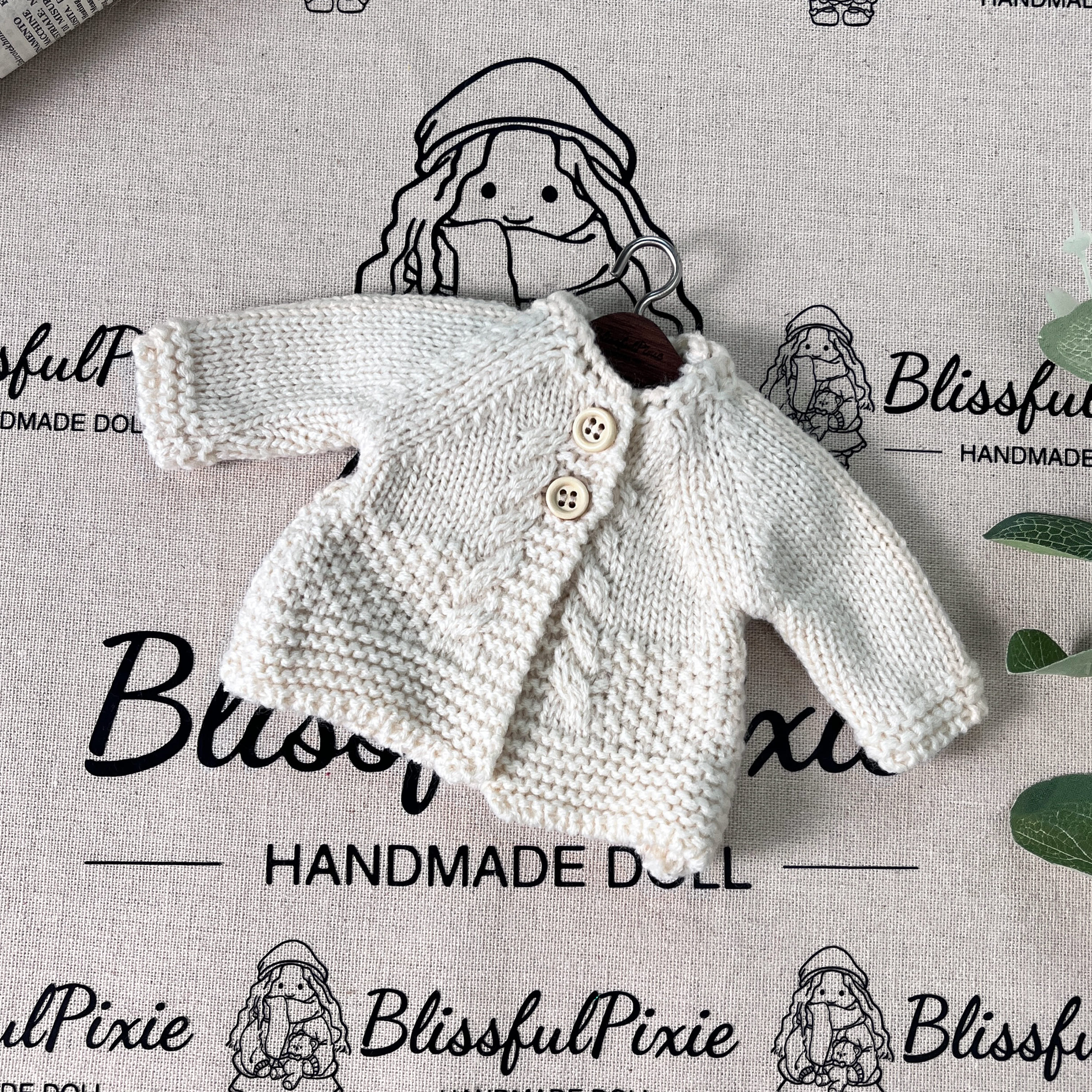 BlissfulPixie 12" Waldorf Handmade Doll Clothing Set Baby Girl Clothes Washable