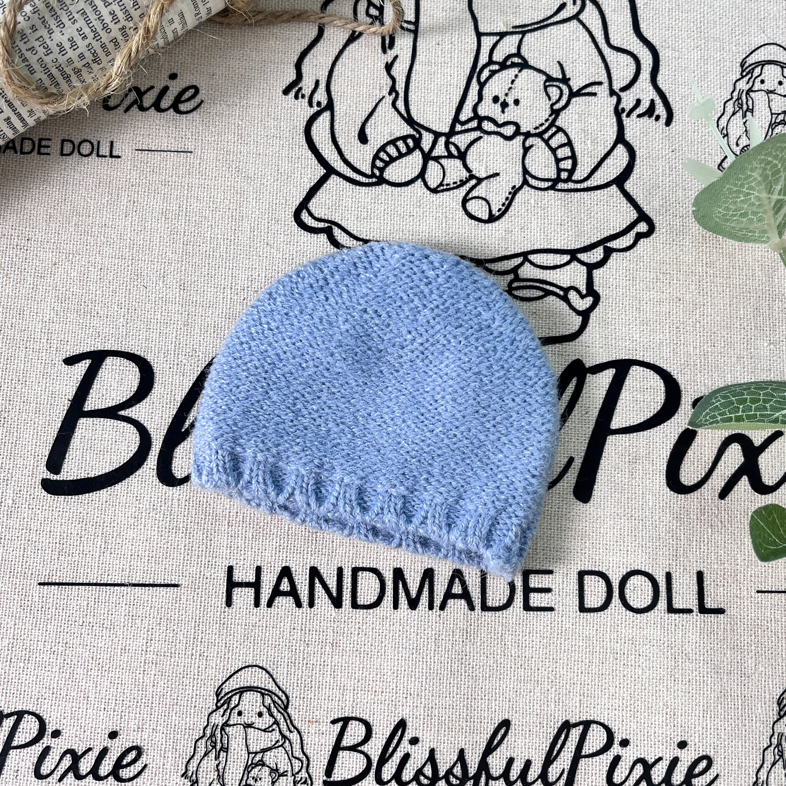 BlissfulPixie 12" Waldorf Handmade Doll Clothing Set Baby Girl Clothes Washable