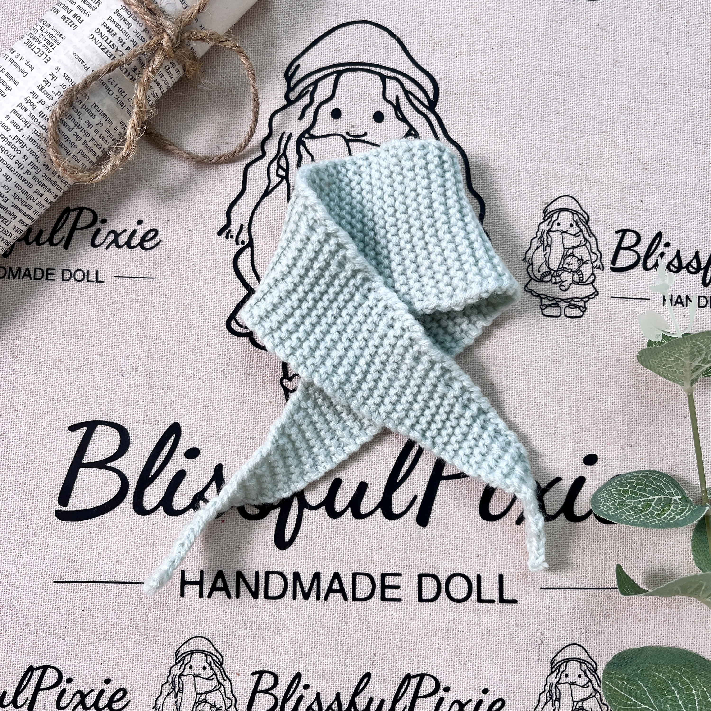 BlissfulPixie 12" Waldorf Handmade Doll Clothing Set Baby Girl Clothes Washable